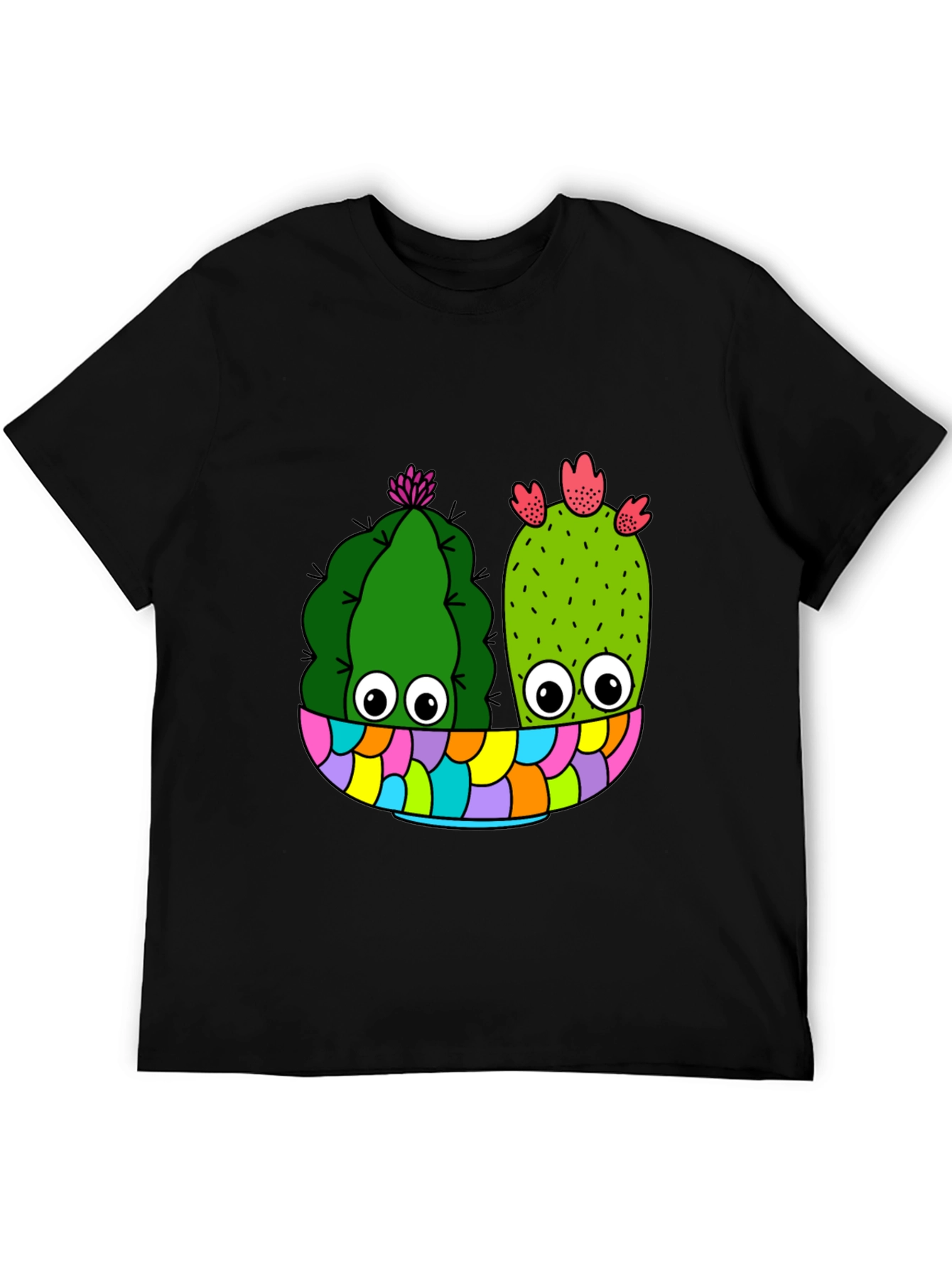 Black Cactus Crew Neck T-Shirt view 5