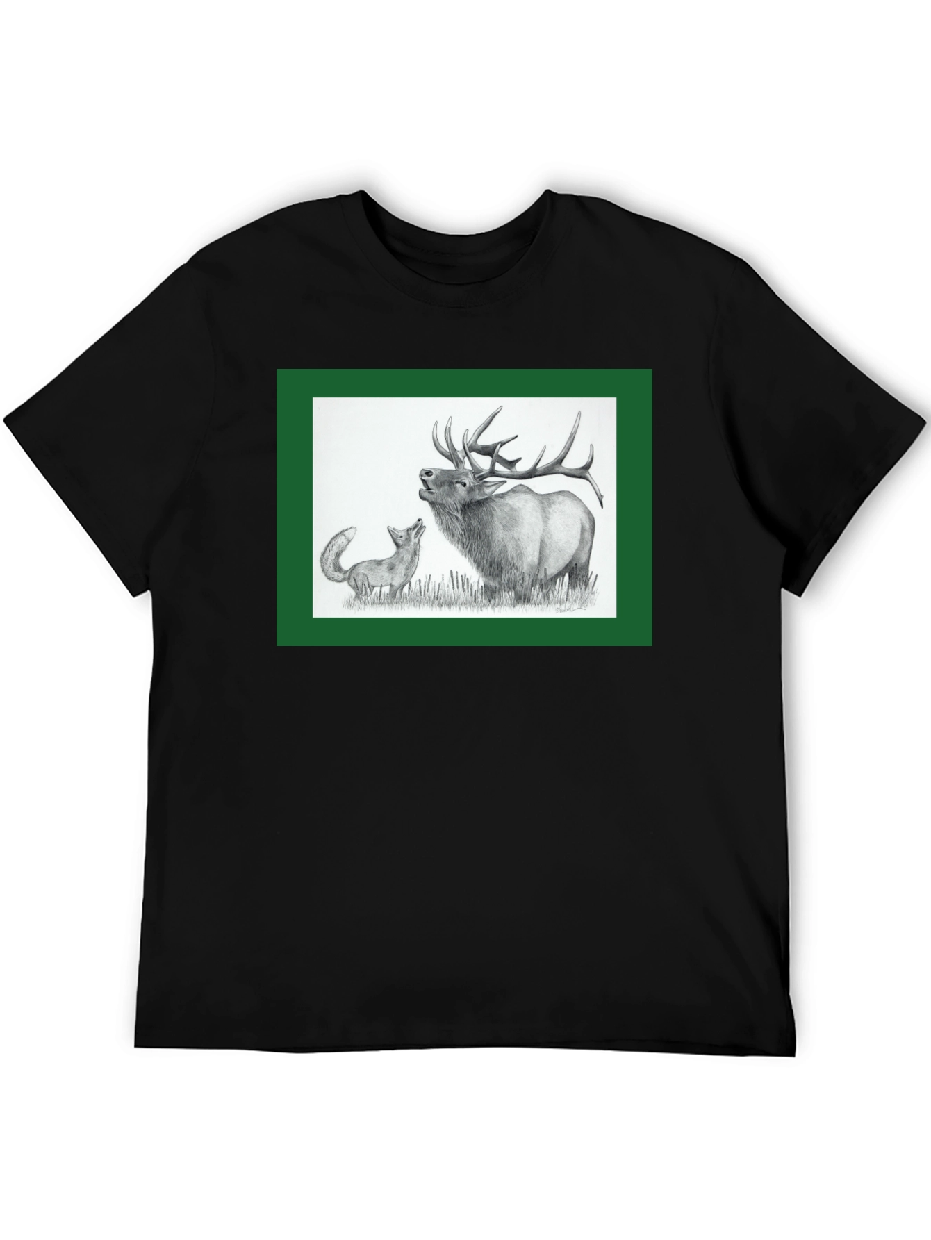 Black Elk and Fox Graphic Tee - Nature Lovers view 5