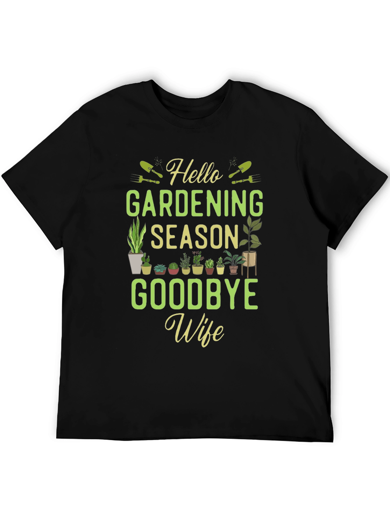 Black Gardening Season T-Shirt - Funny Gardener Gift view 5