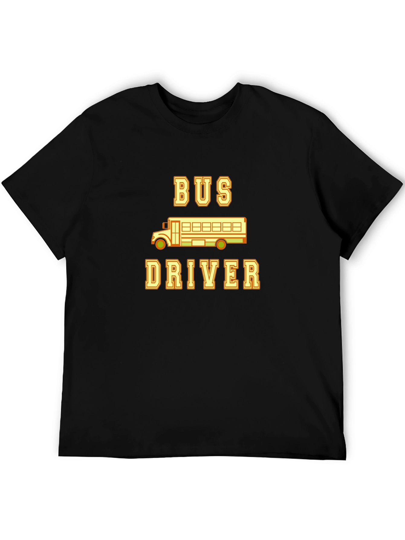 Black Bus Driver T-Shirt - School Bus Graphic Tee view 5