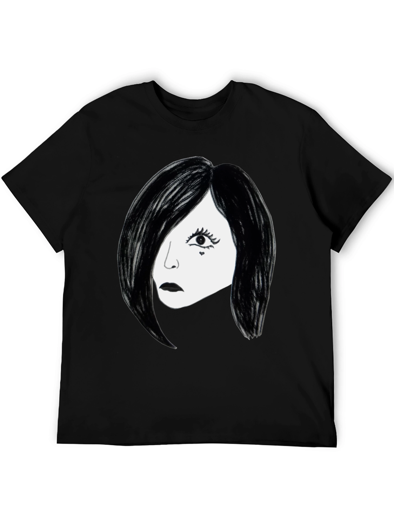 Black Gothic Glam T-Shirt - Black view 5