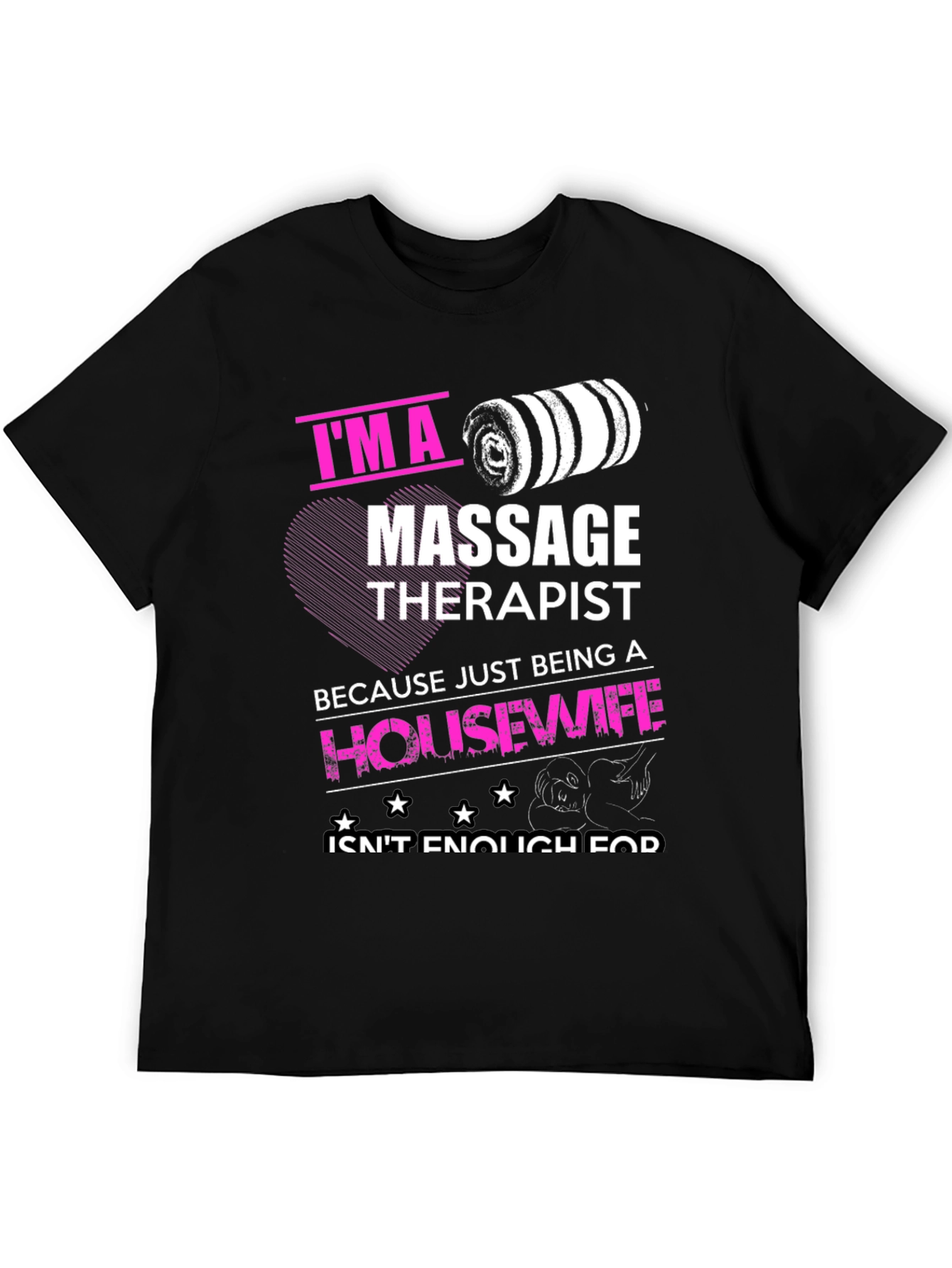 Black Massage Therapist Graphic Tee view 5