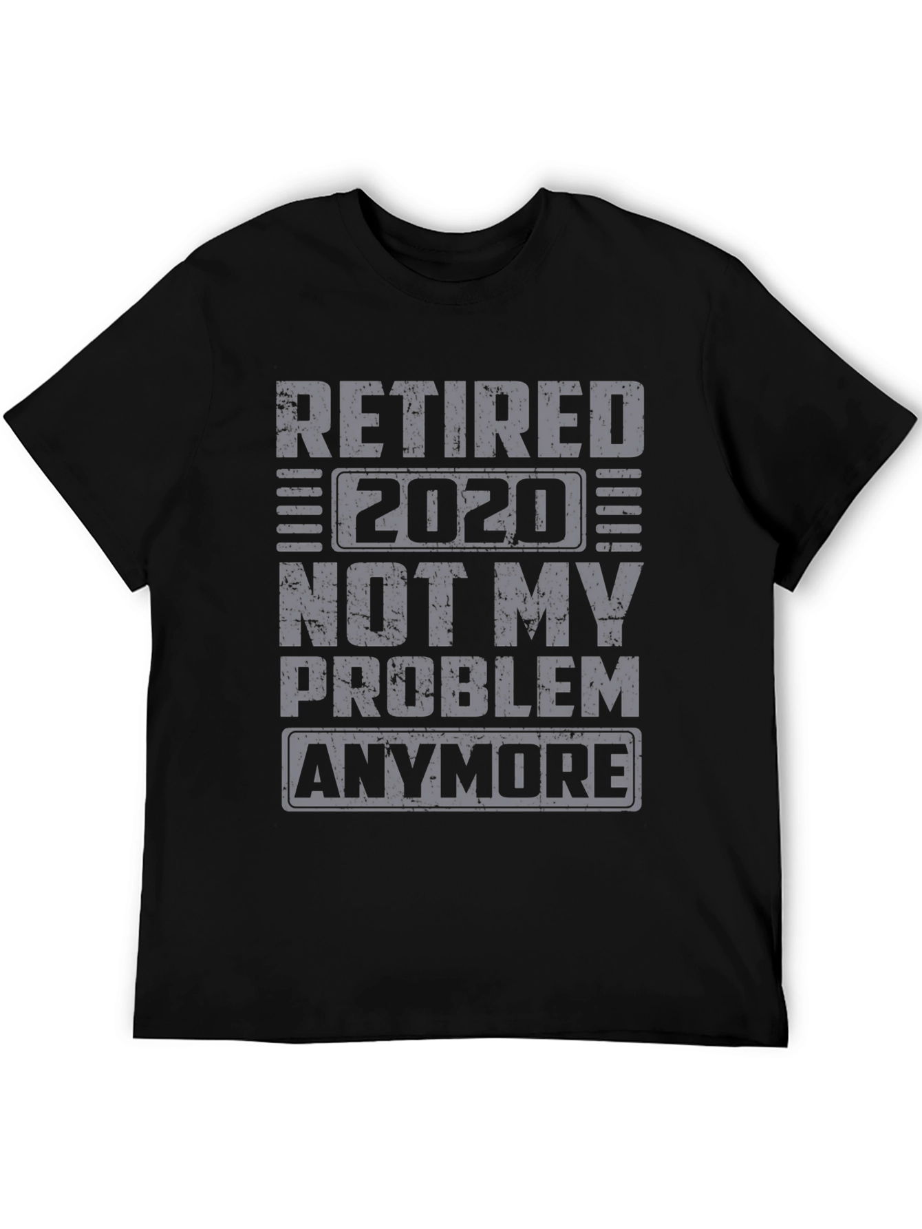 Black Retired 2020 Graphic T-Shirt view 5