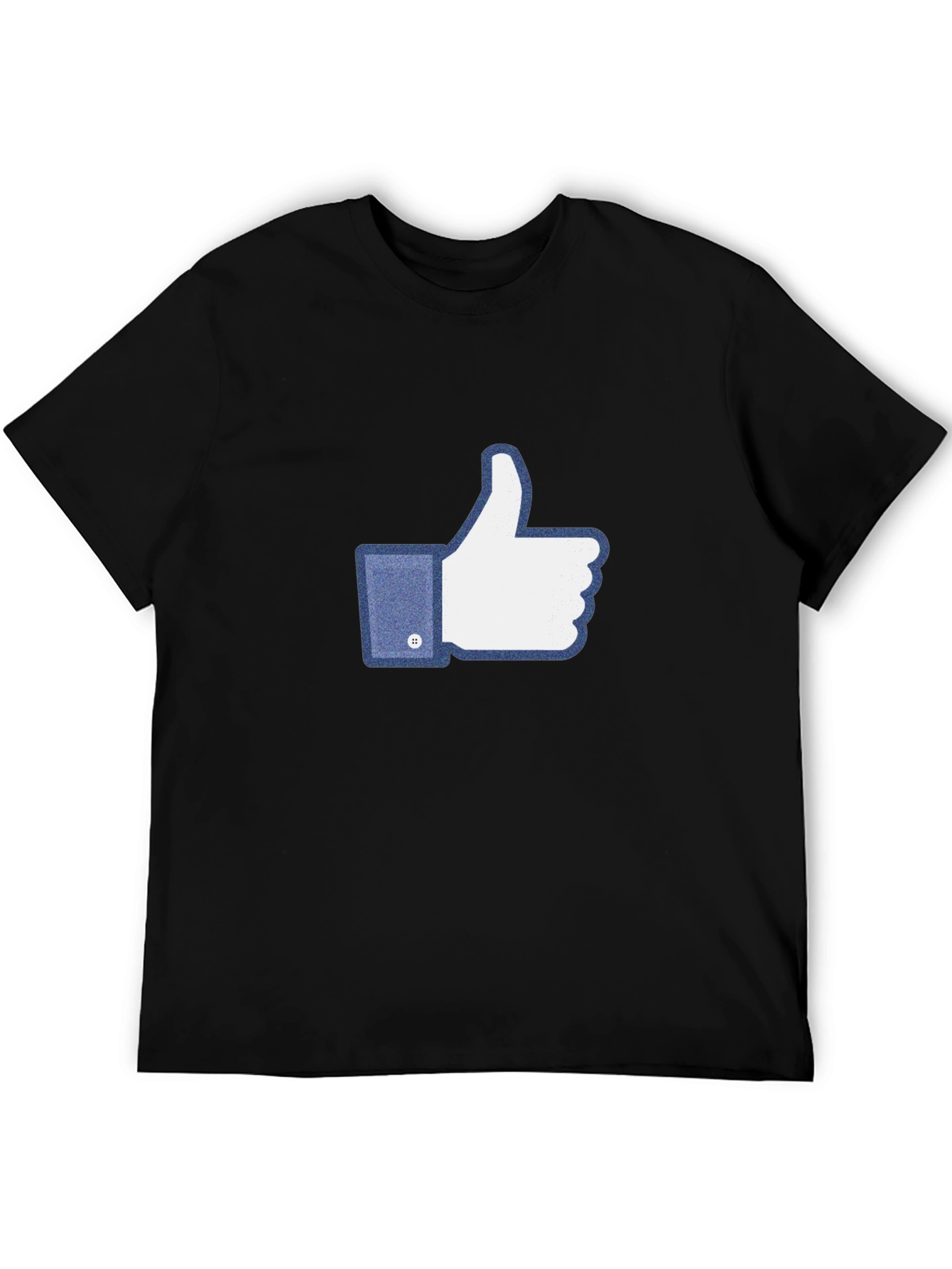 Black Thumbs Up Graphic Tee - Social Media Inspired view 5