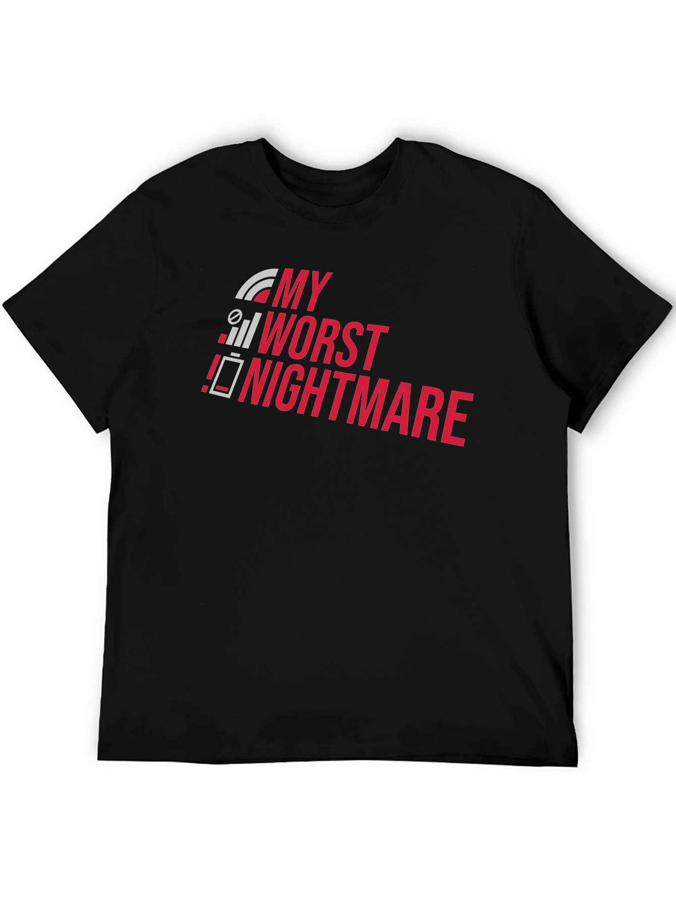 Black My Worst Nightmare T-Shirt - Funny Techie Tee view 5