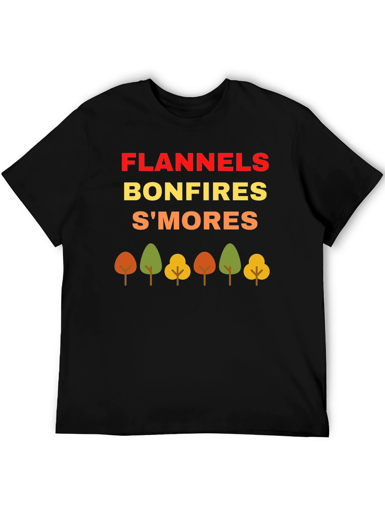 Fall Flannels Bonfires S'mores T-Shirt - 5