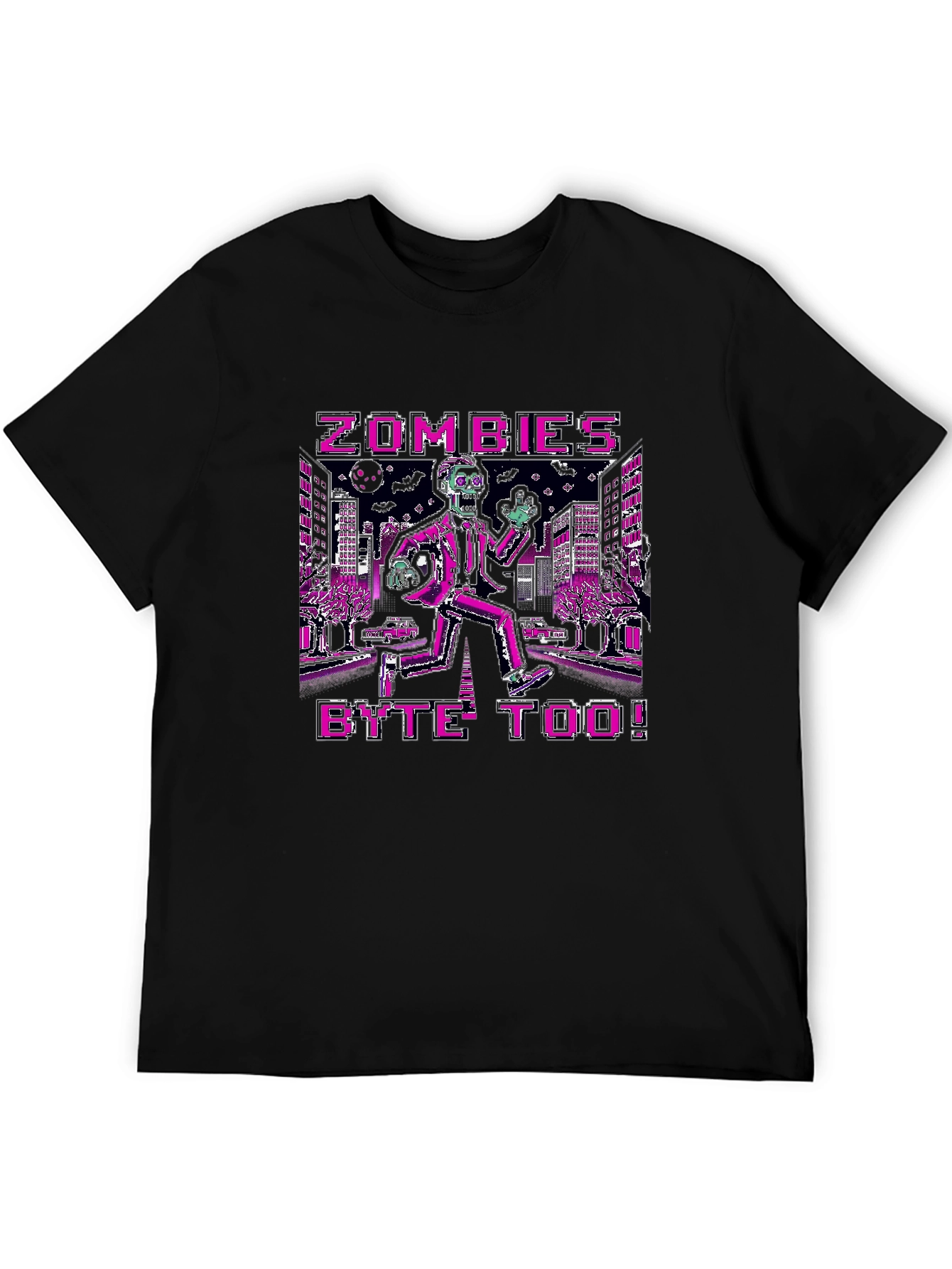 Black Zombie's Byte Too! Graphic T-Shirt view 5