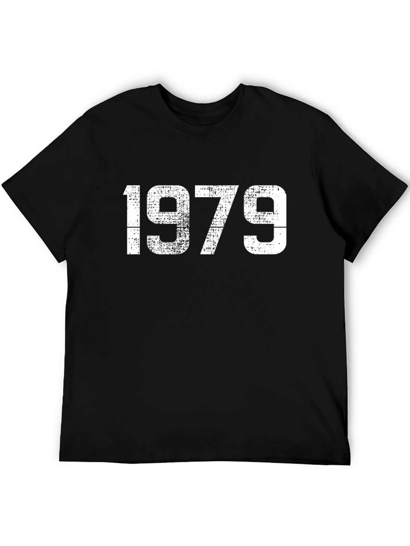 Black Vintage 1979 Distressed Graphic T-Shirt view 5