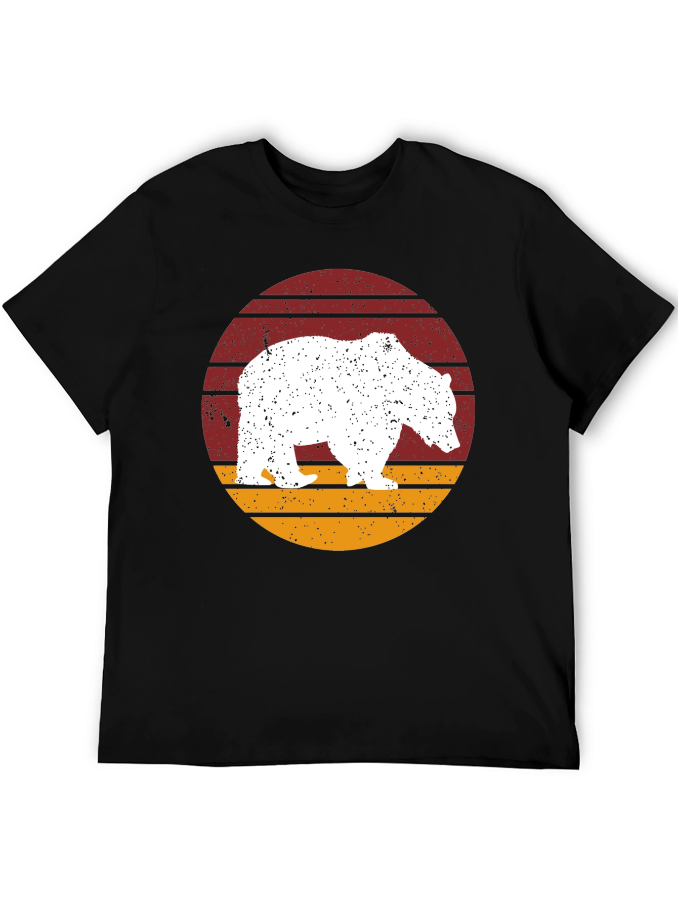 Black Retro Bear Graphic T-Shirt - Vintage Style view 5