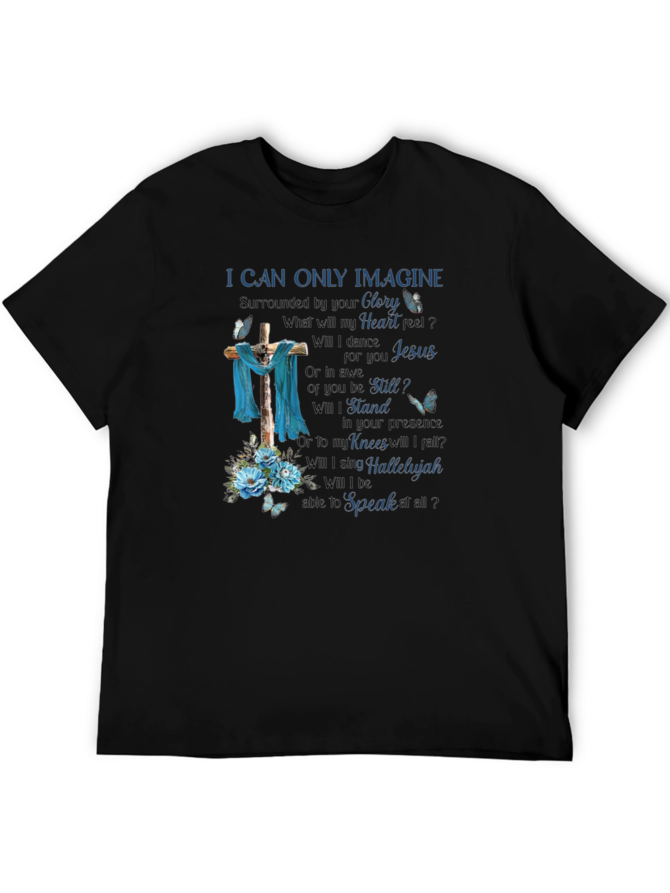 Black I Can Only Imagine Graphic Tee view 5