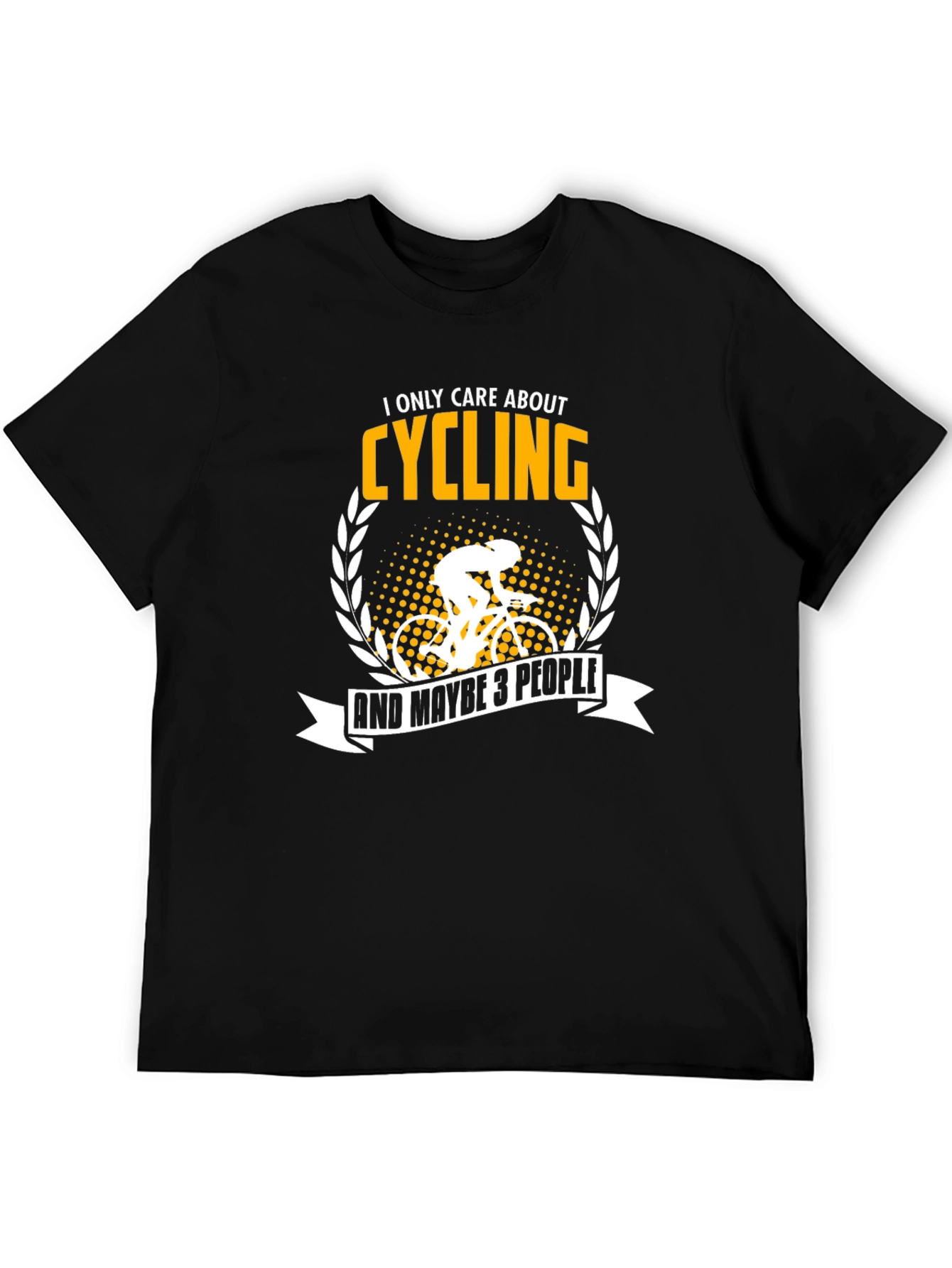 Black Cycling Enthusiast T-Shirt view 5