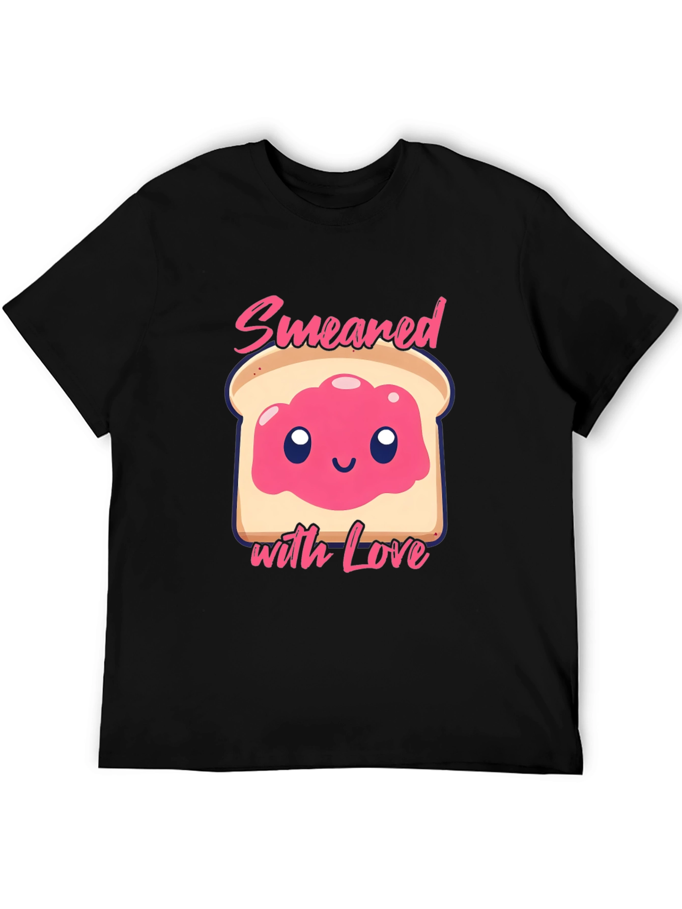 Black Smear with Love T-Shirt Funny Foodie Graphic Tee view 5