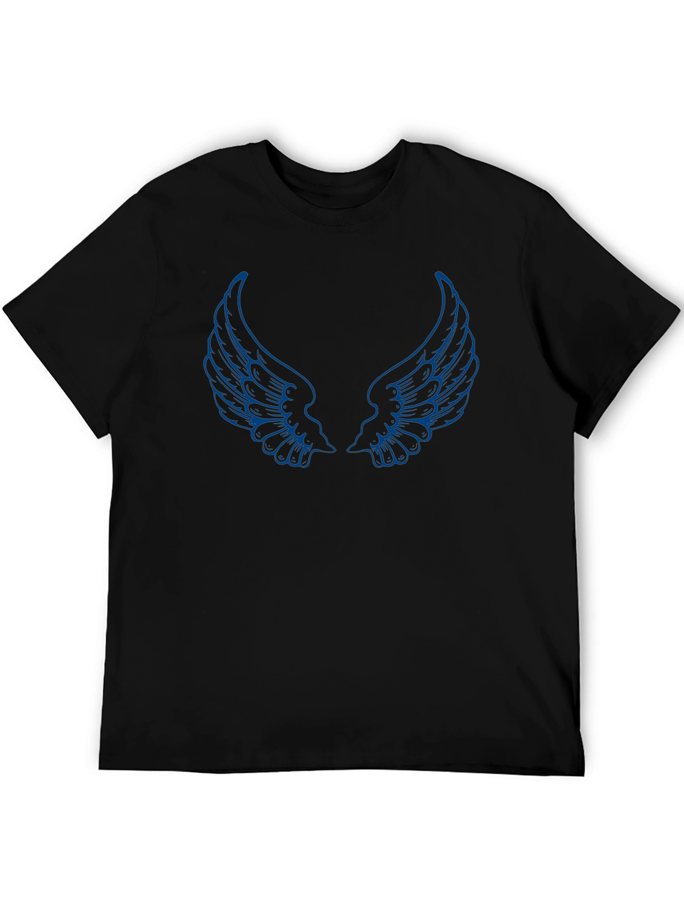 Black Wing Graphic Black T-Shirt view 5