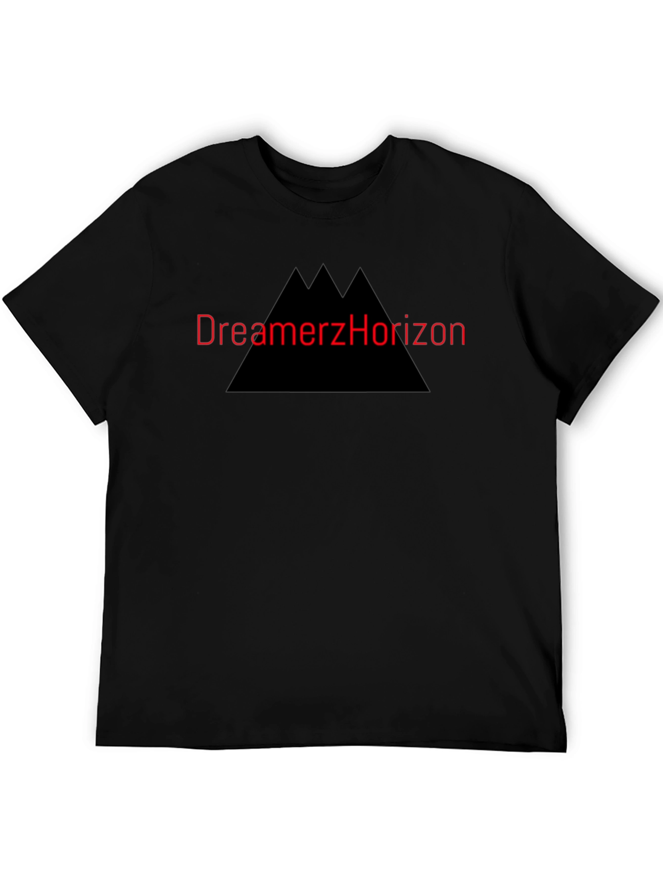 Black Dreamerz Horizon Graphic T-Shirt - Black Cotton Tee view 5