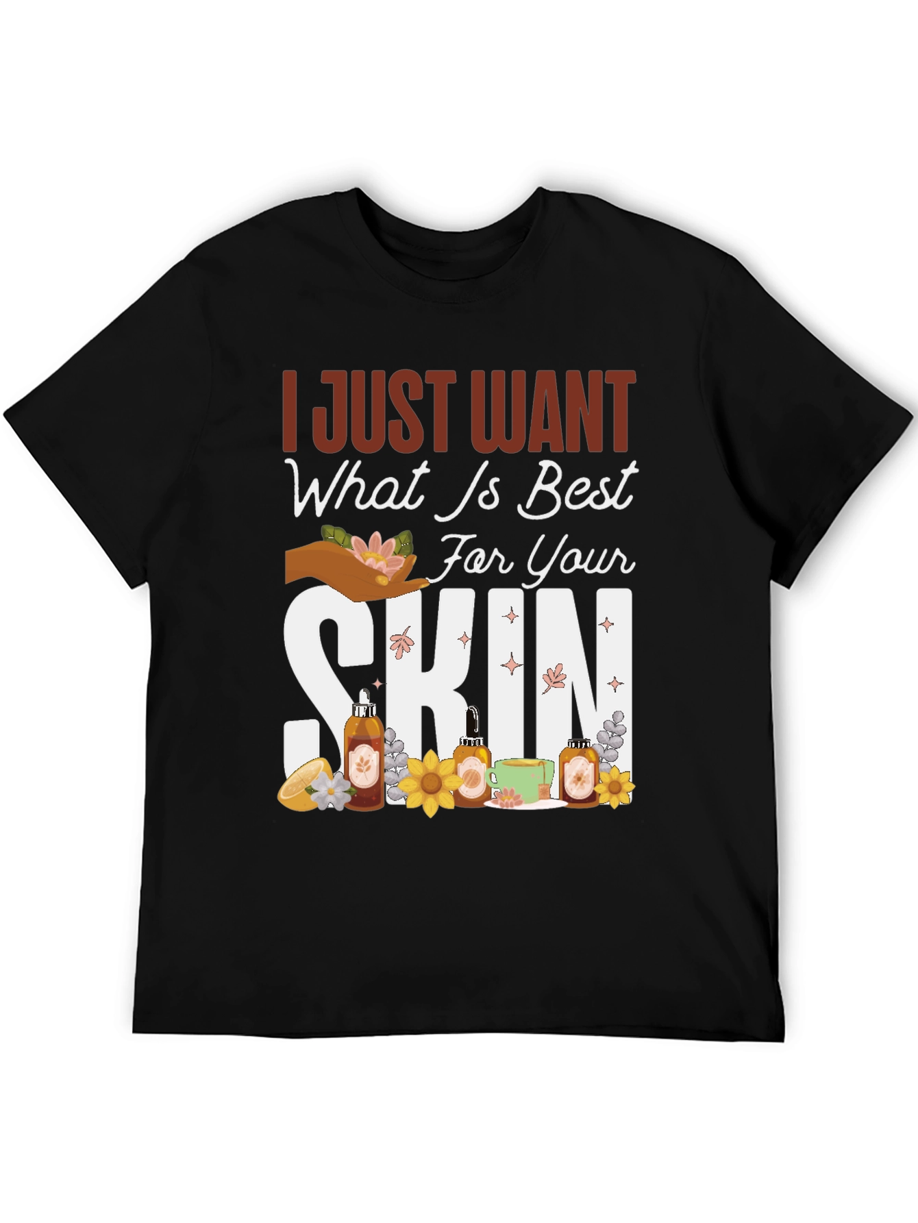 Black Best For Your Skin Graphic T-Shirt view 5