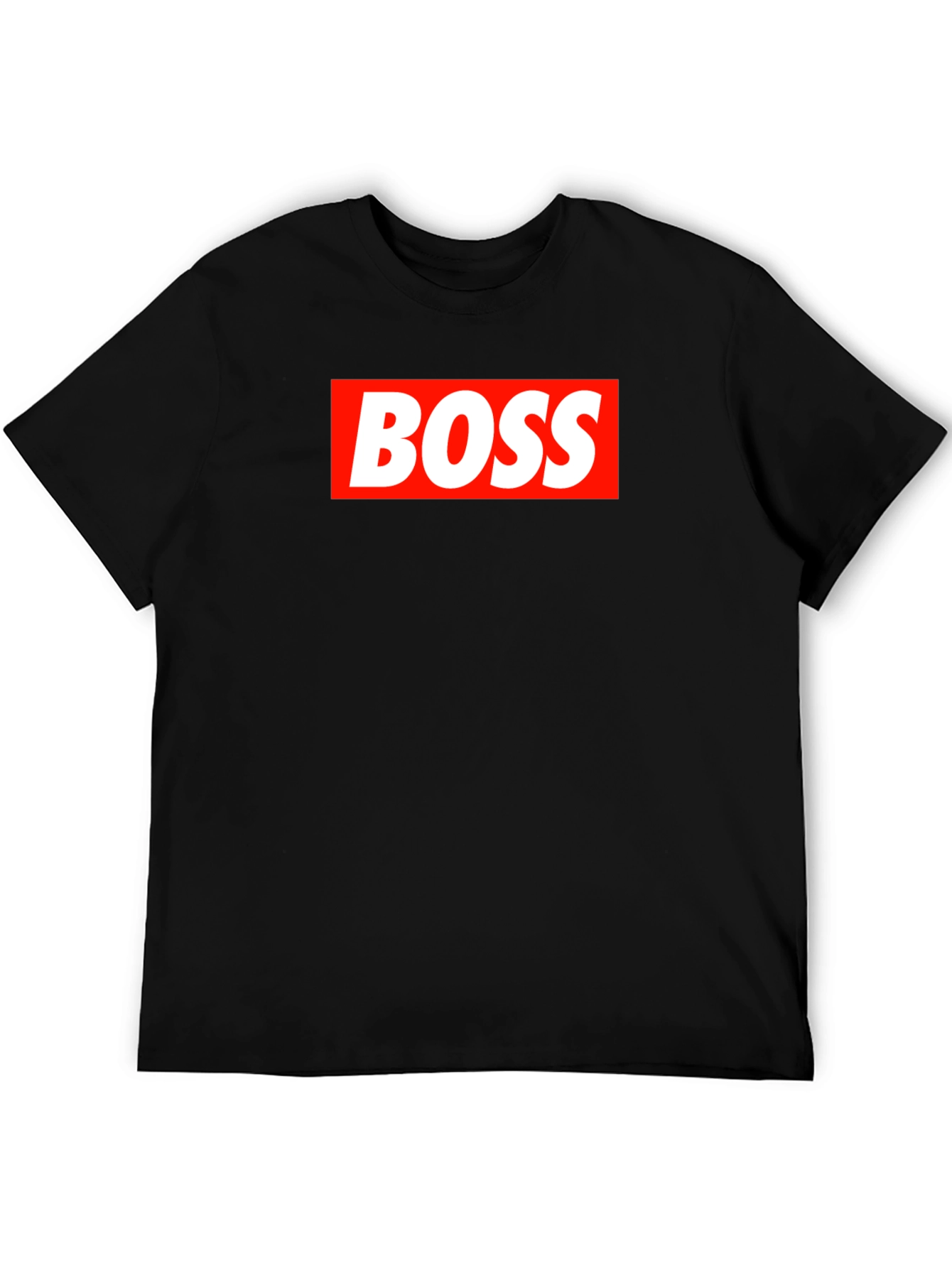 Black BOSS Graphic Tee - Bold Statement T-Shirt view 5
