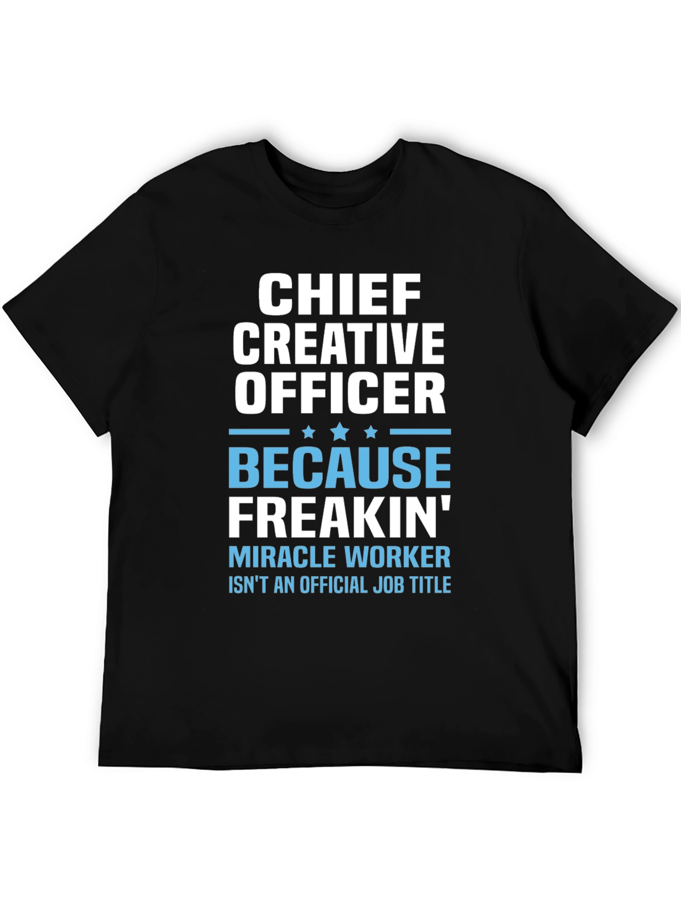 Black Chief Creative Officer T-Shirt - Funny Job Title Tee view 5