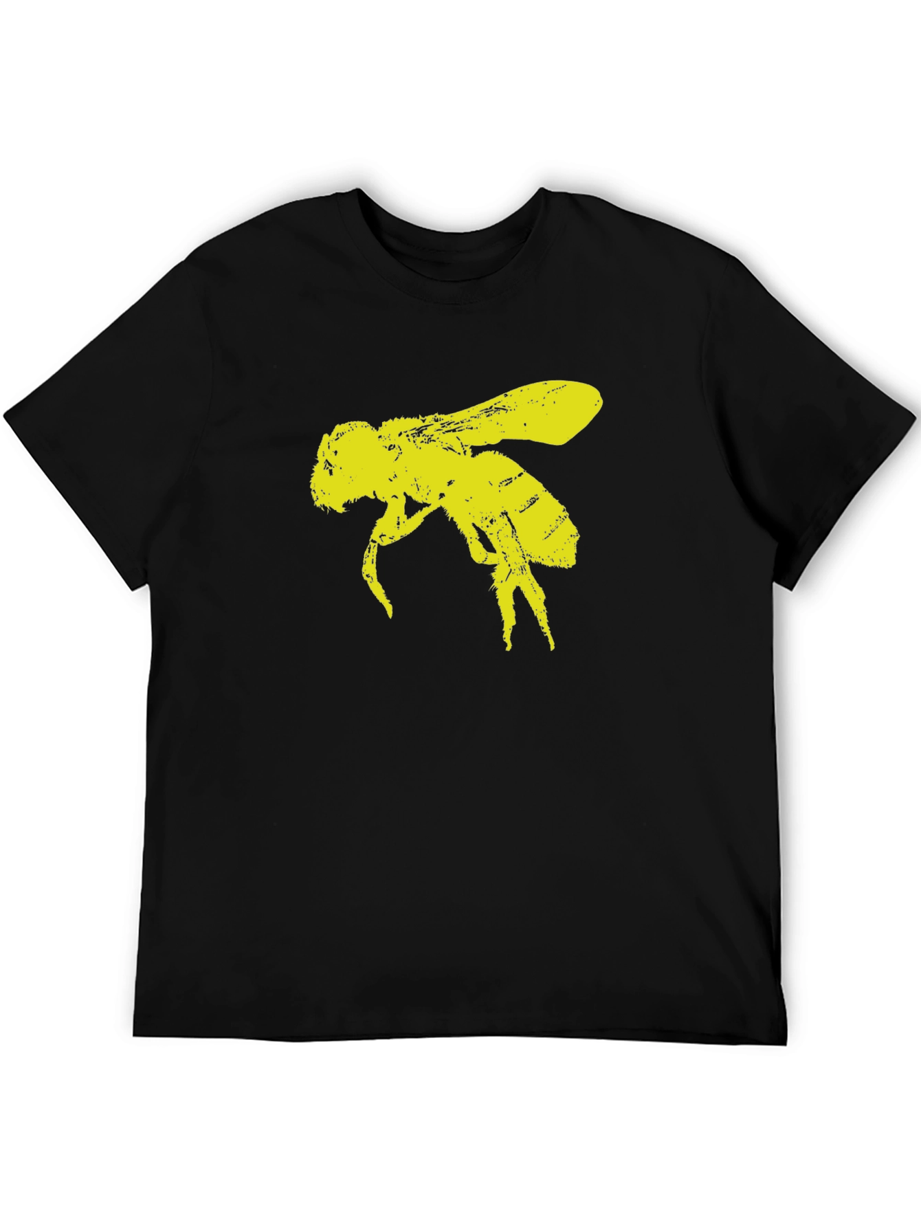 Black Bee Graphic Black T-Shirt - Unisex view 5