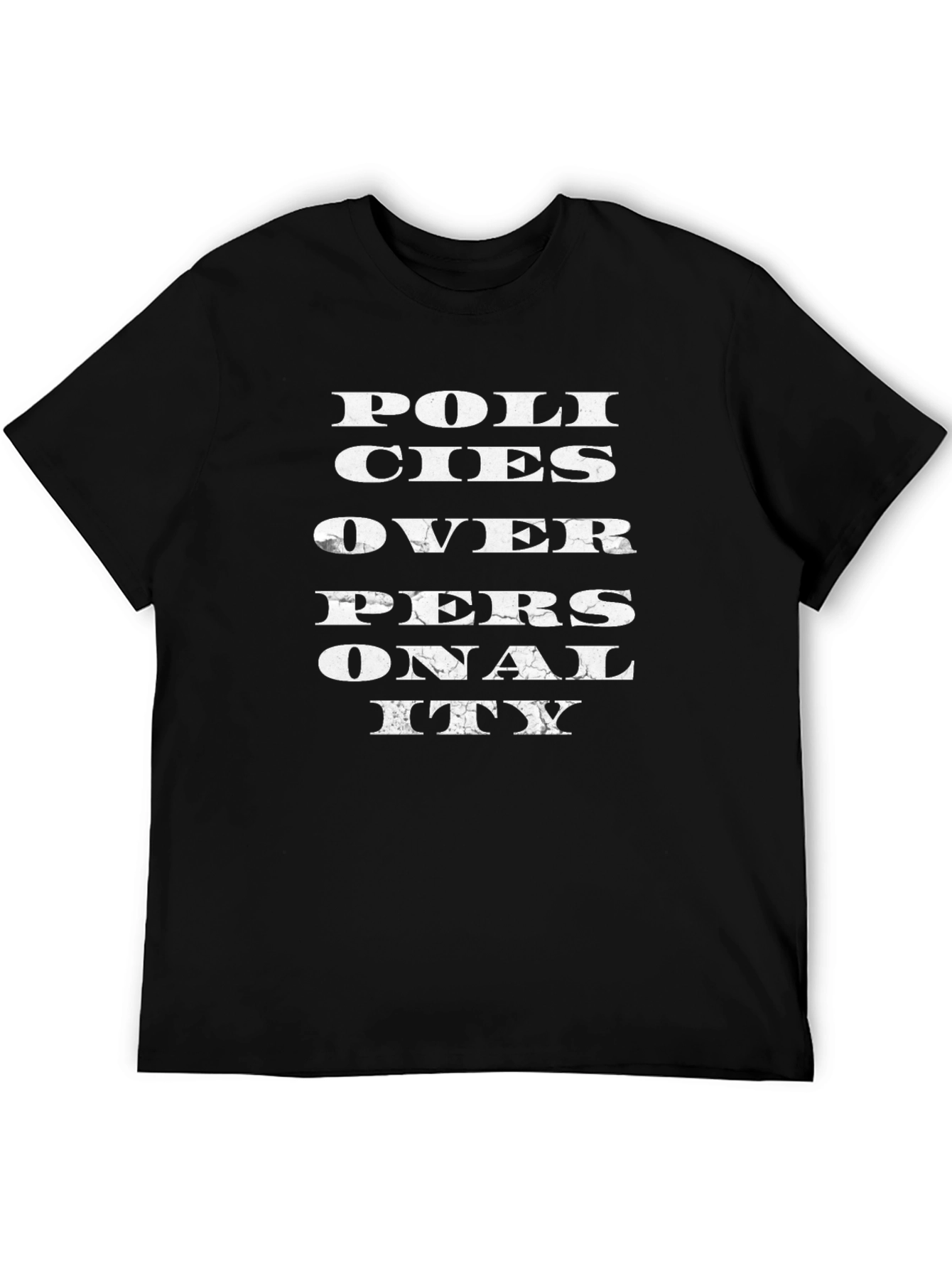 Black Policies Over Personality T-Shirt view 5