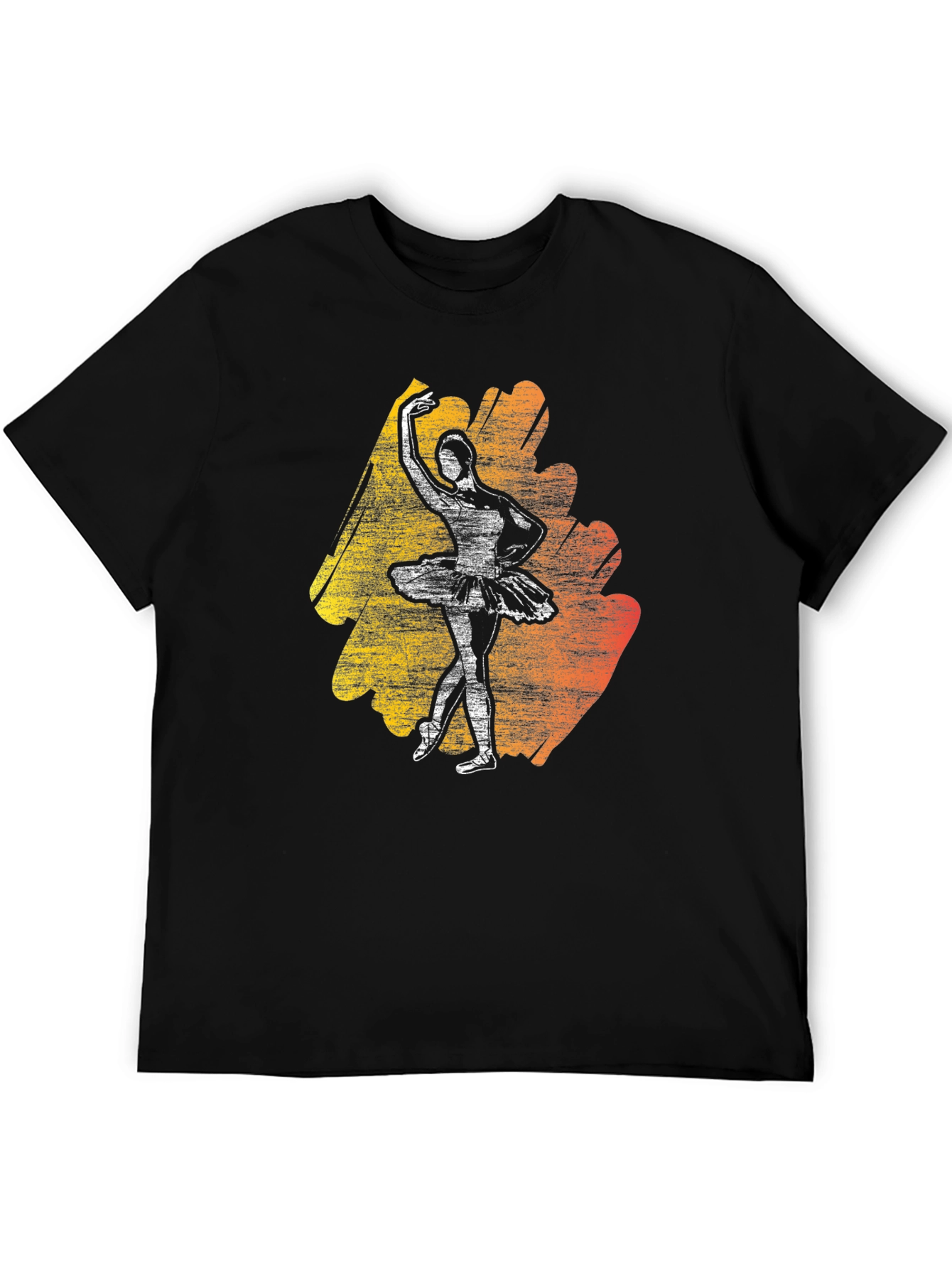 Black Ballerina Graphic Tee - Stylish Dance T-Shirt view 5
