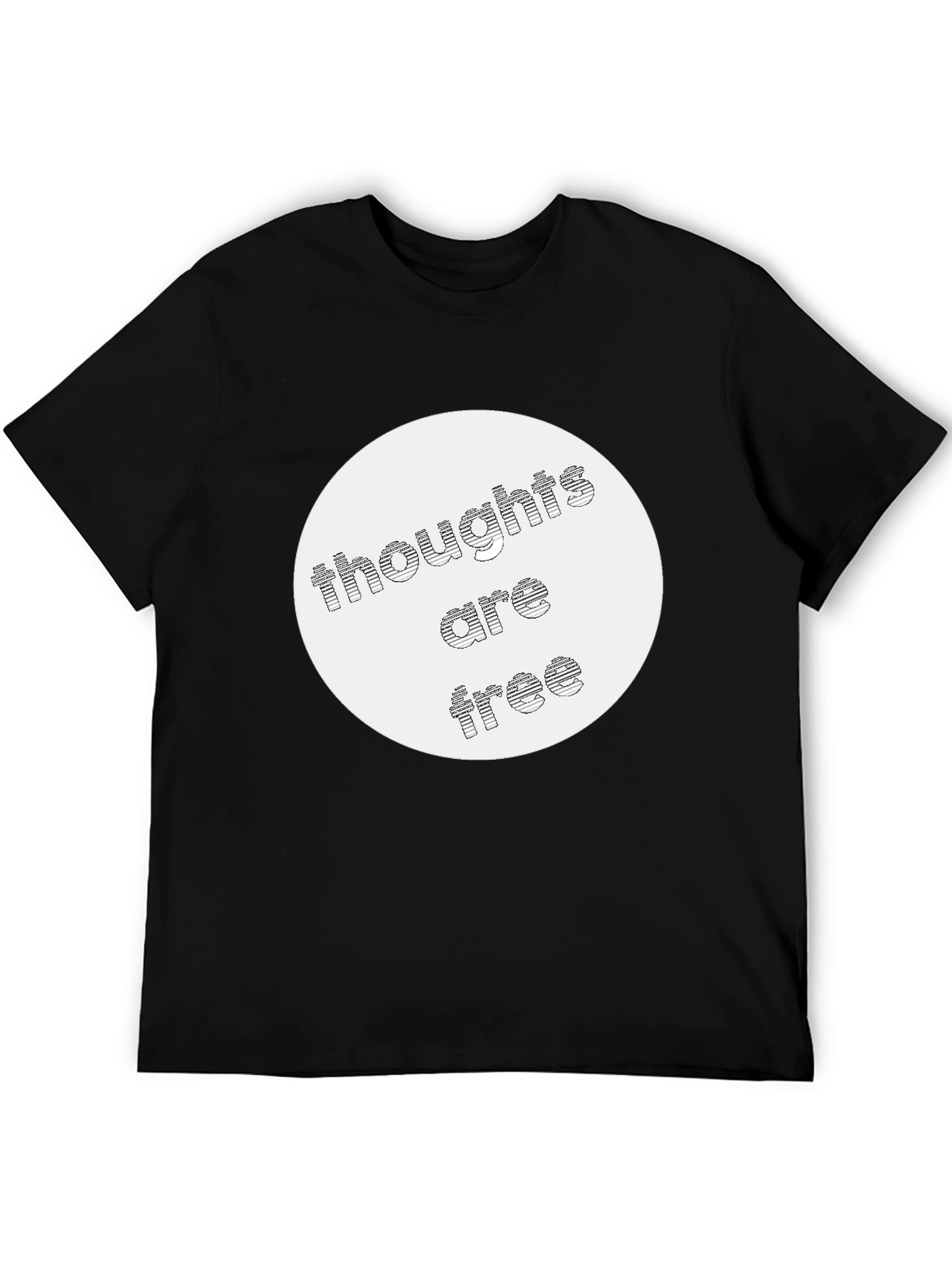 Black Thoughts Are Free Graphic Tee - Stylish & Comfortable view 5