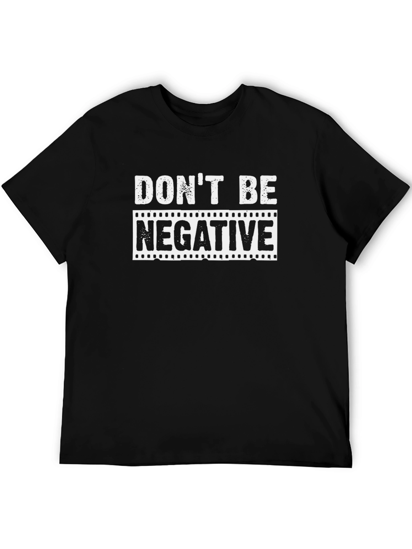 Black Don't Be Negative Black Graphic Tee view 5