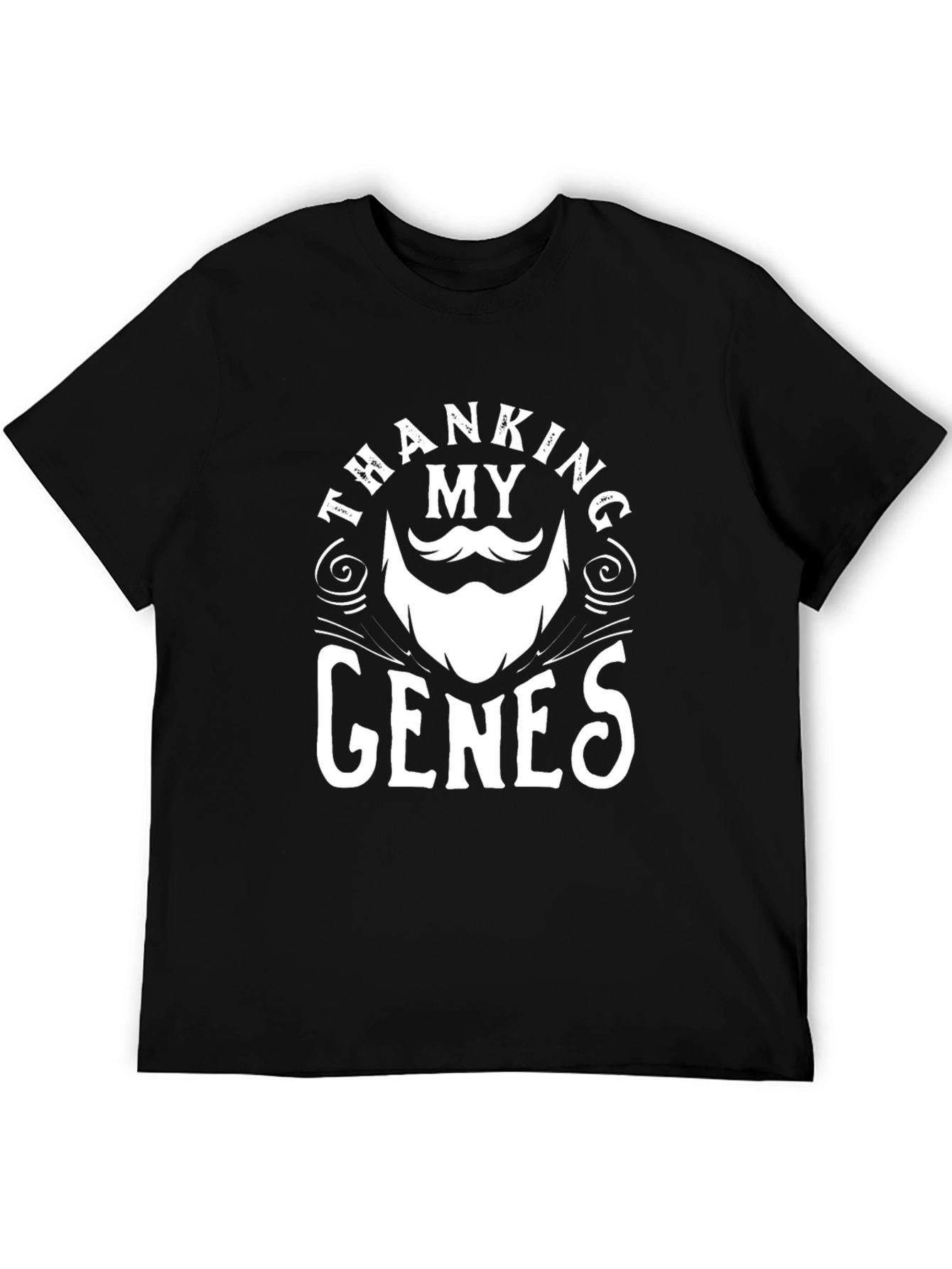 Black Thanking My Genes T-Shirt - Black view 5