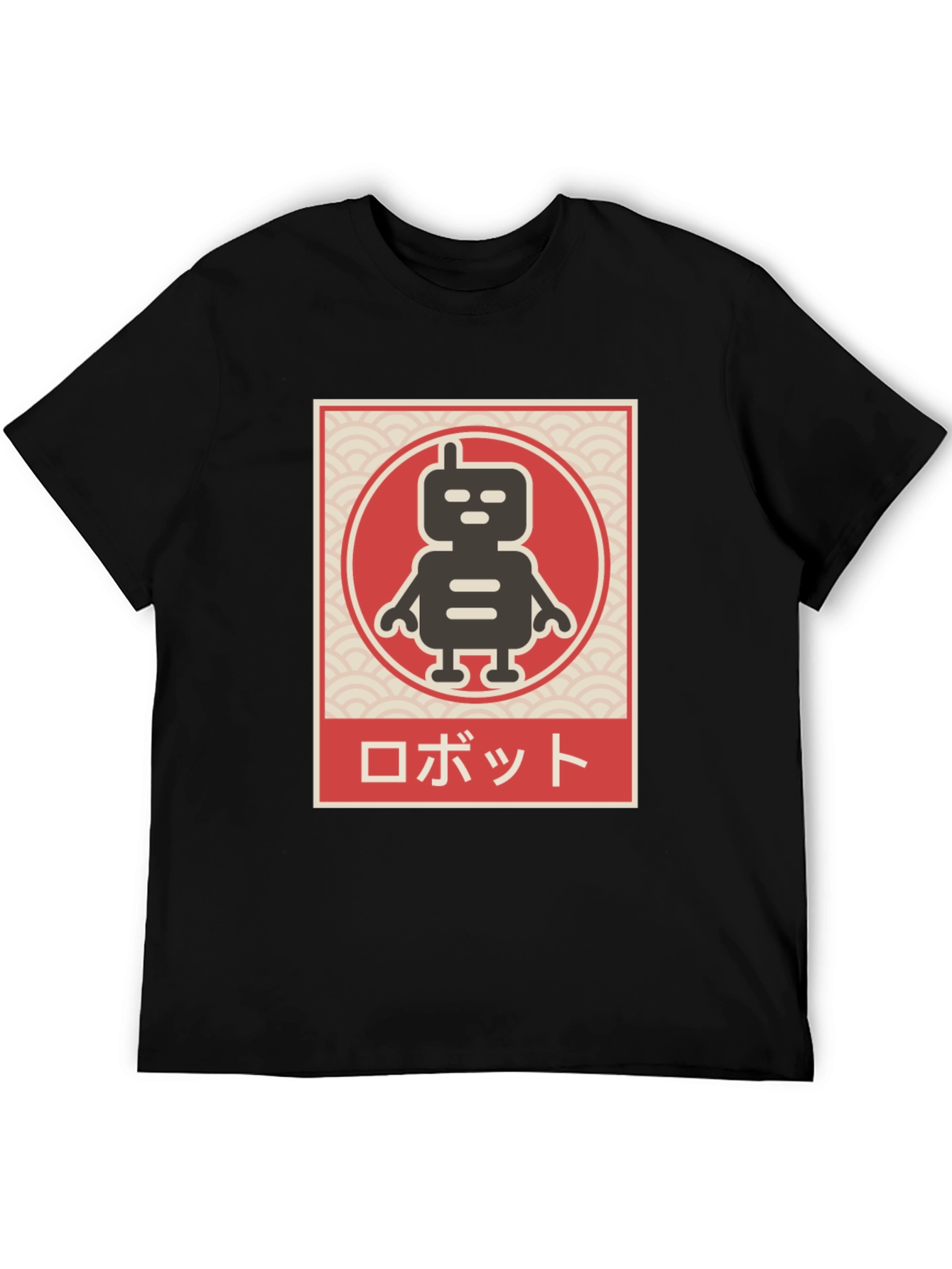 Black Retro Robot T-Shirt - Japanese Style view 5