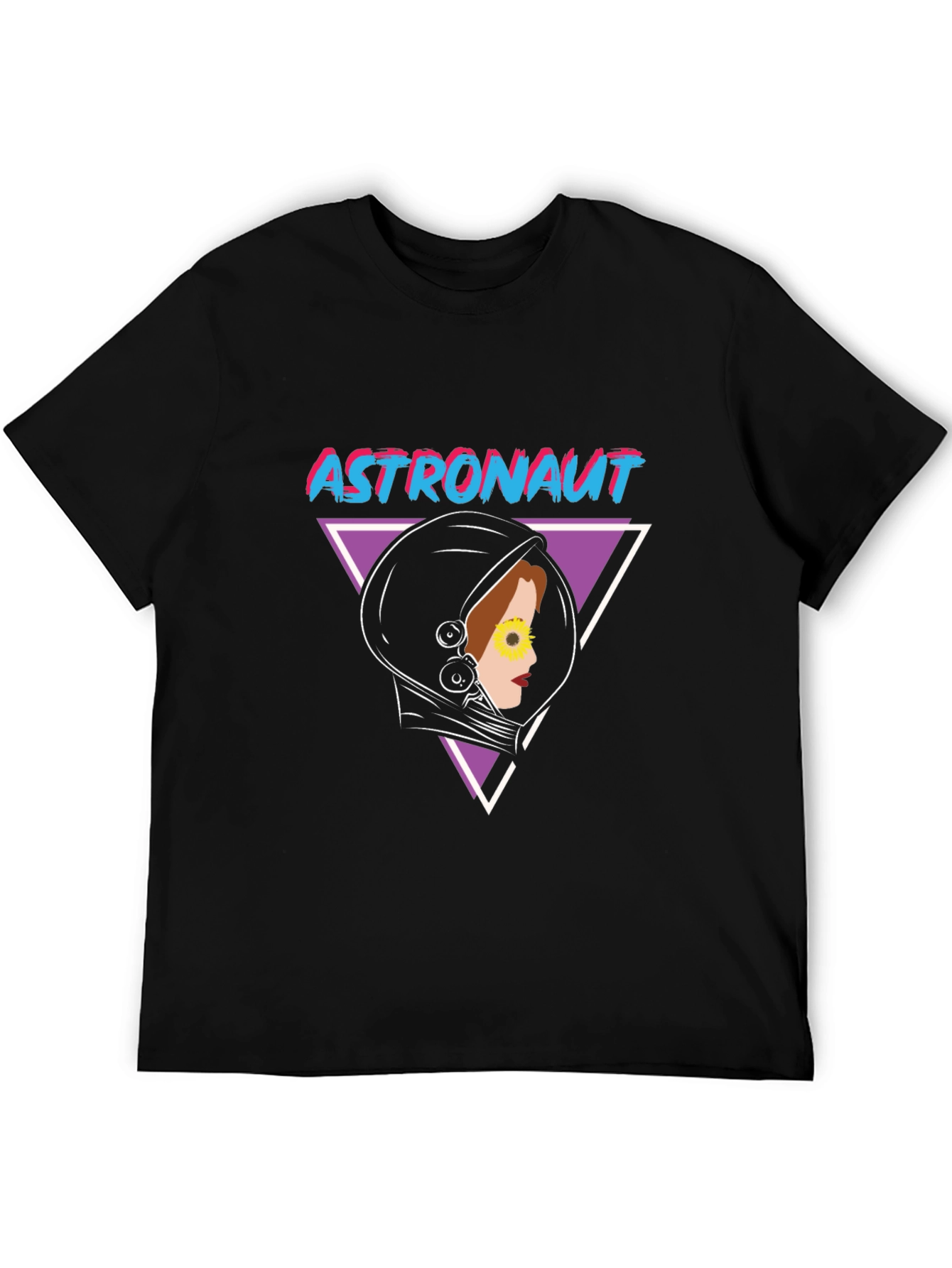 Black Astronaut Graphic Tee - Retro Space Style view 5