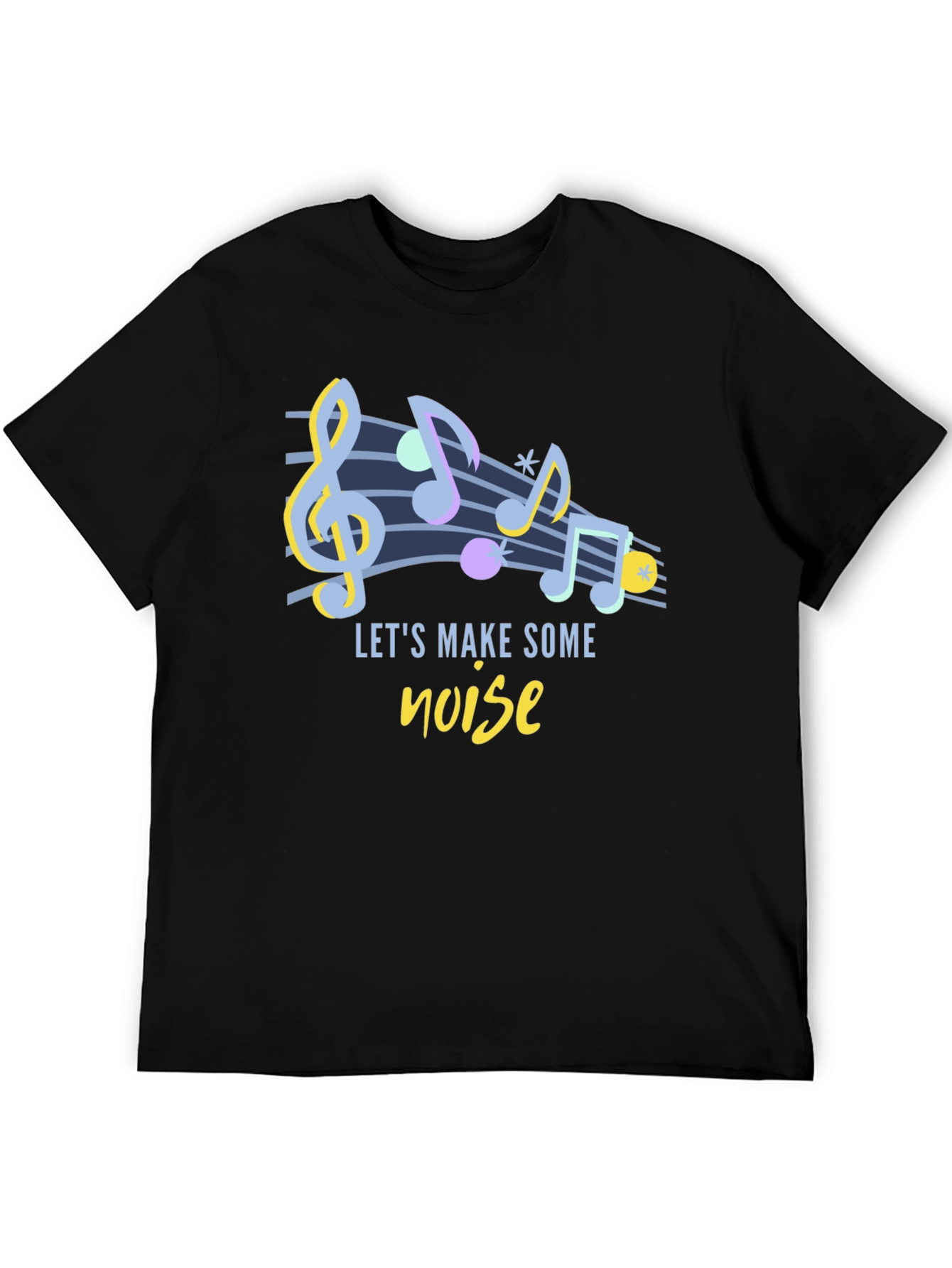 Black Musical 'Let's Make Some Noise' Graphic Tee view 5