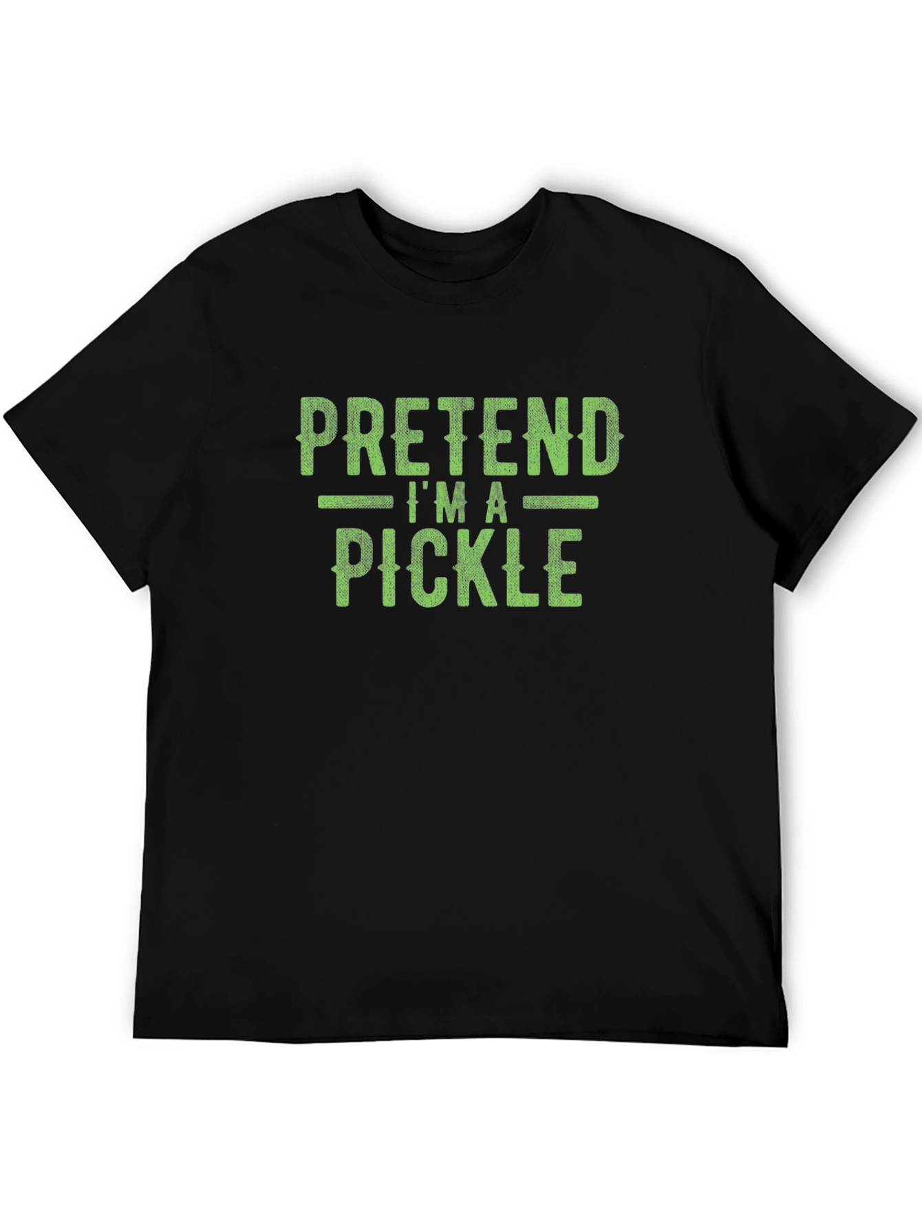 Black Pretend I'm A Pickle T-Shirt - Funny Costume view 5