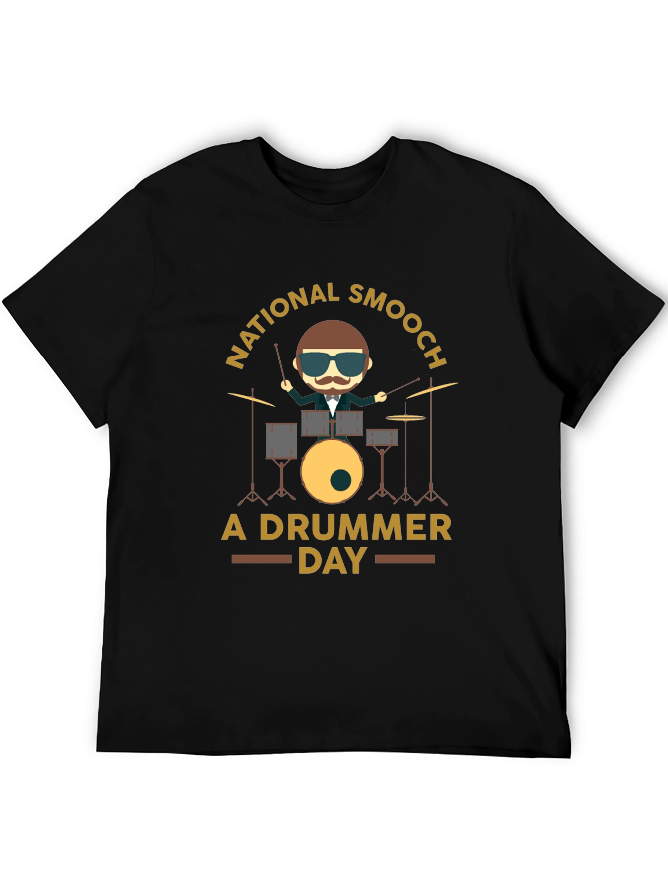 Black National Smooch A Drummer Day Graphic Tee view 5