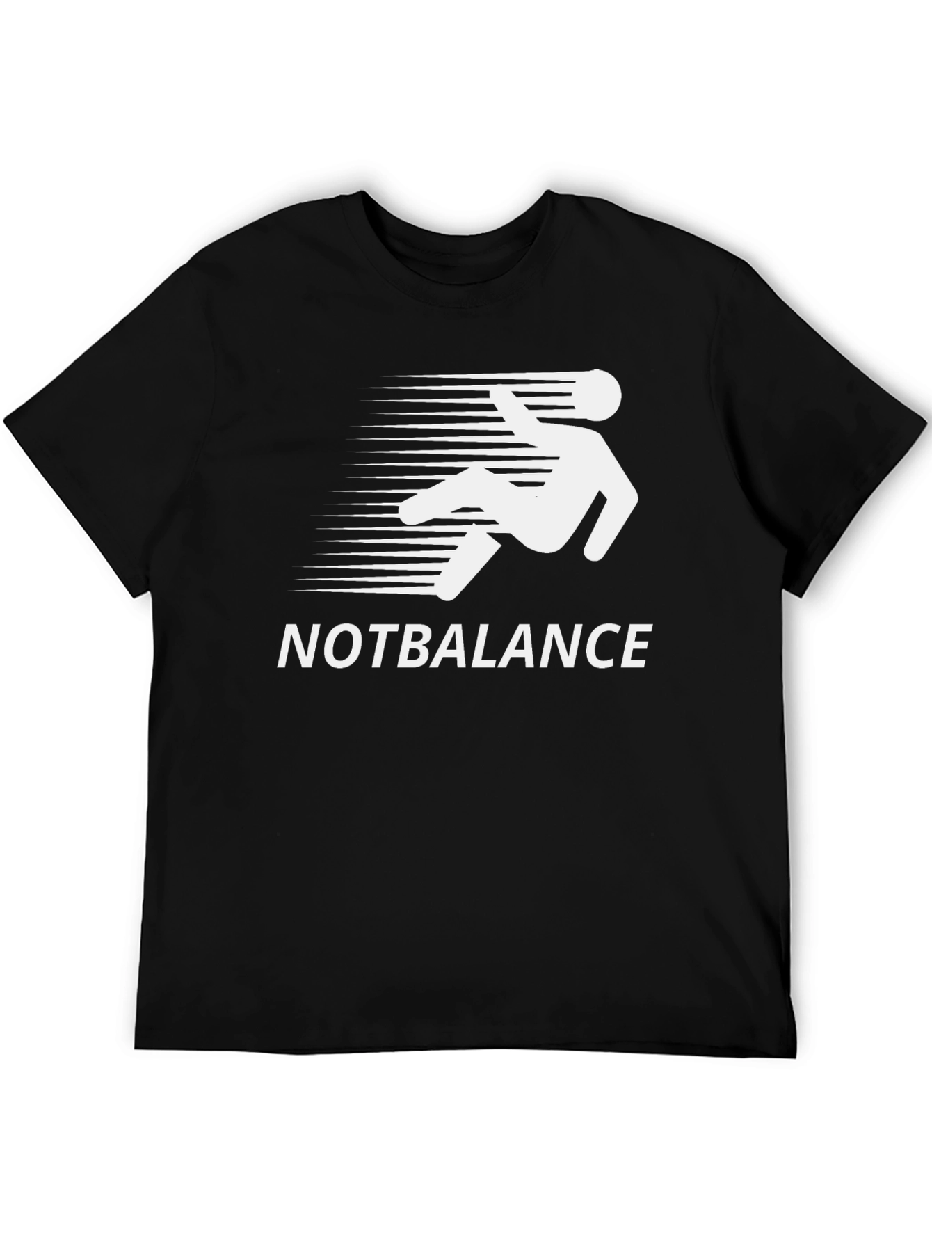 Black Not Balance Black T-Shirt Funny Design view 5
