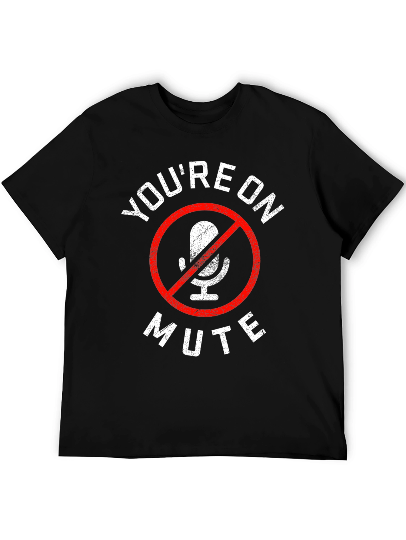 Black You're On Mute Graphic T-Shirt - Funny Conference Call Tee view 5