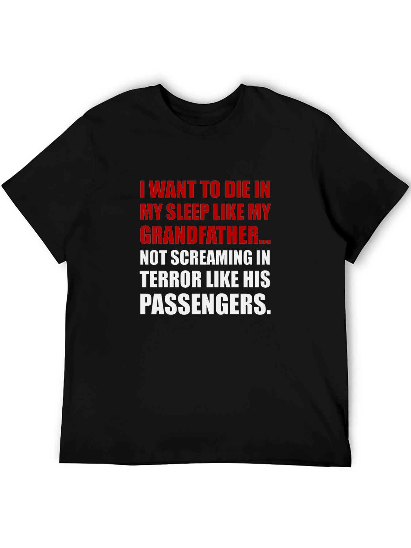Black Funny Grandfather T-Shirt - Die in My Sleep view 5