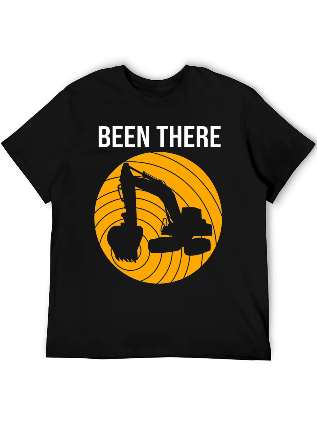 Black Been There Excavator T-Shirt - Construction Worker Gift view 5