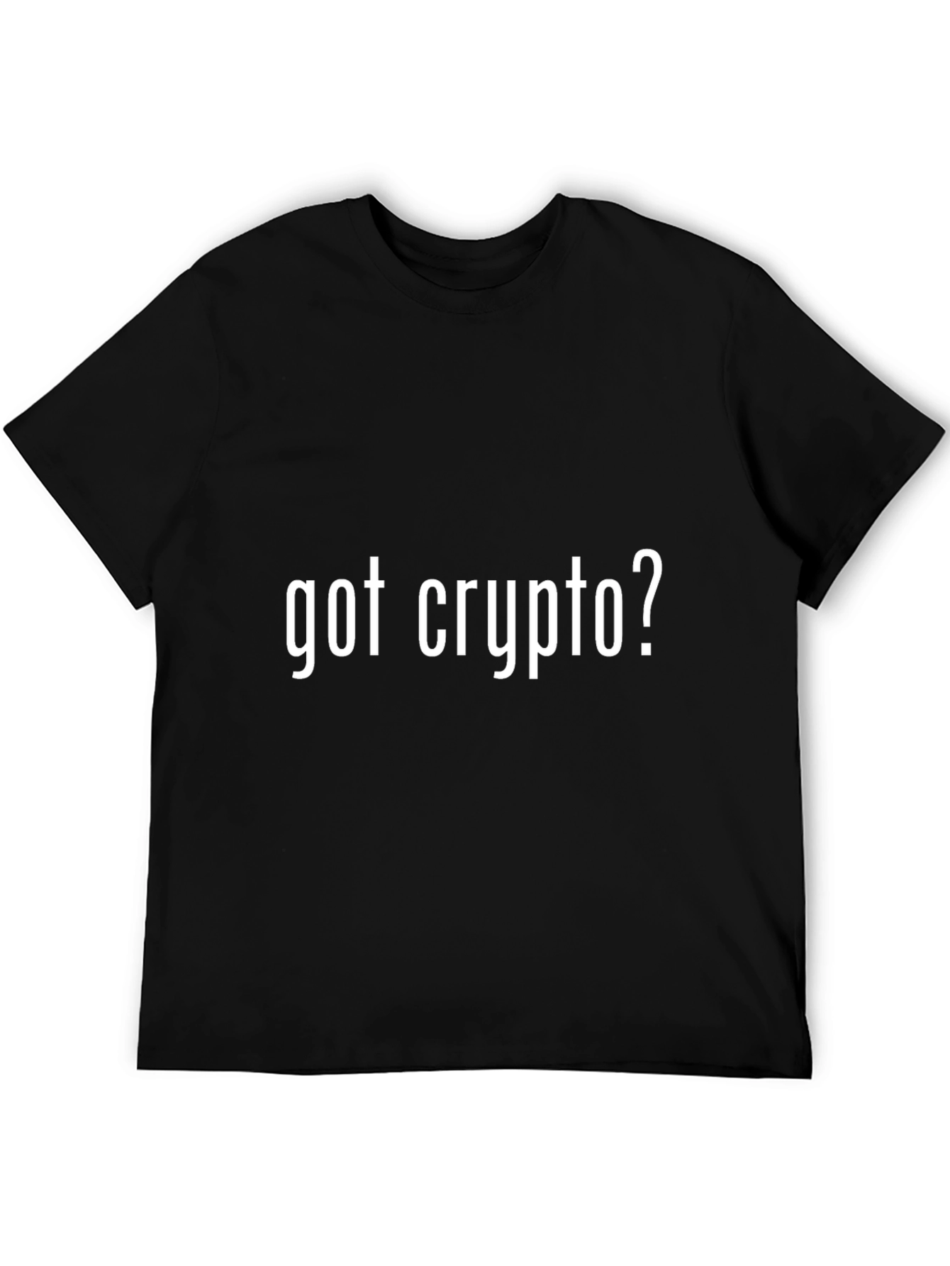 Black Got Crypto? Black T-Shirt - Cryptocurrency Tee view 5