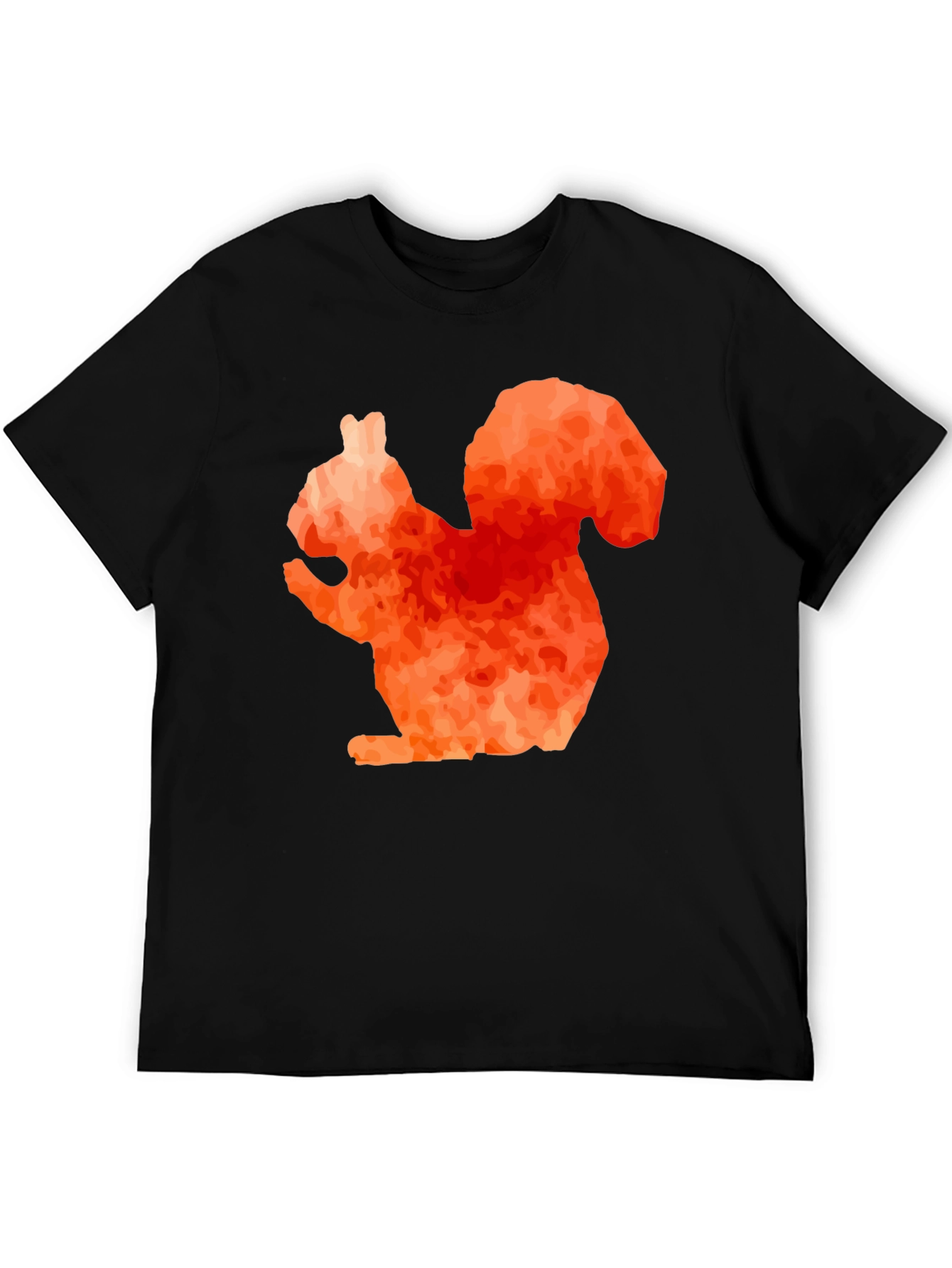 Black Squirrel Graphic Tee - Unique Orange Design view 5