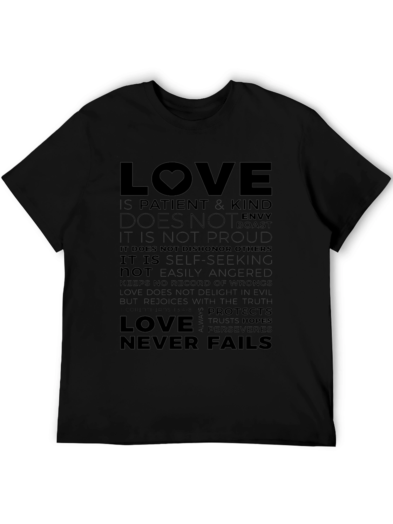 Black Love is Patient T-Shirt - Inspirational Design view 5