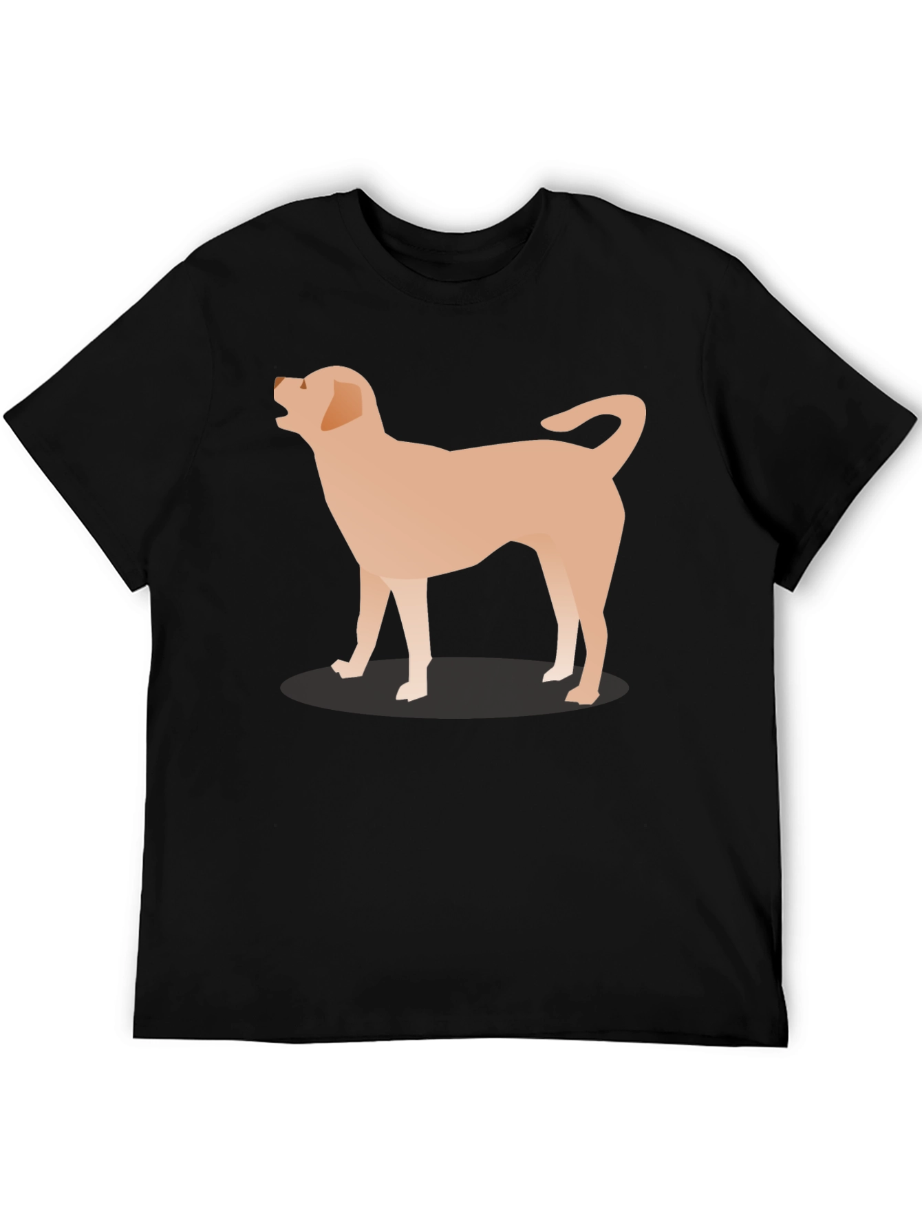 Black Dog Graphic Tee - Casual Black T-Shirt view 5