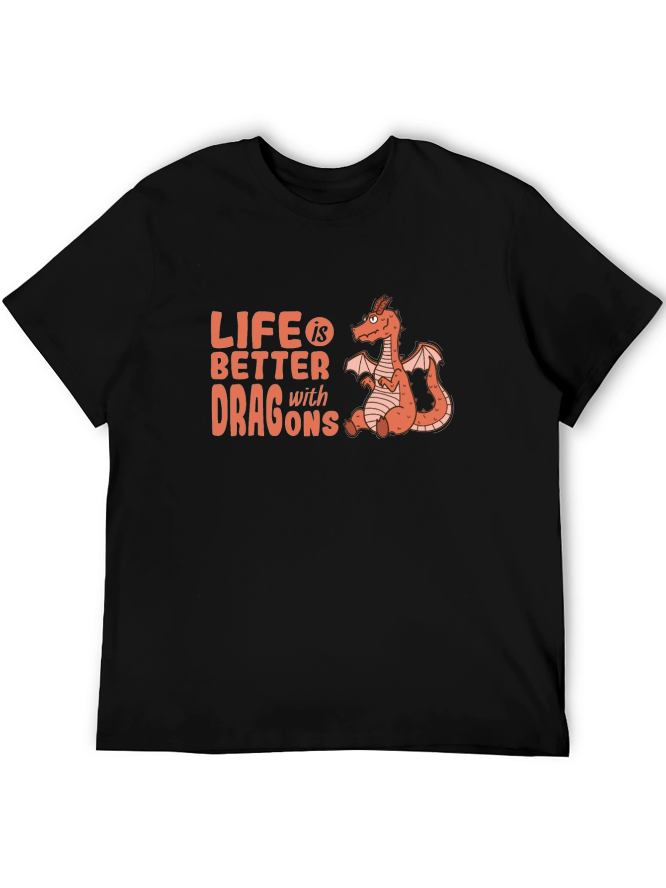 Black Life is Better with Dragons T-Shirt view 5