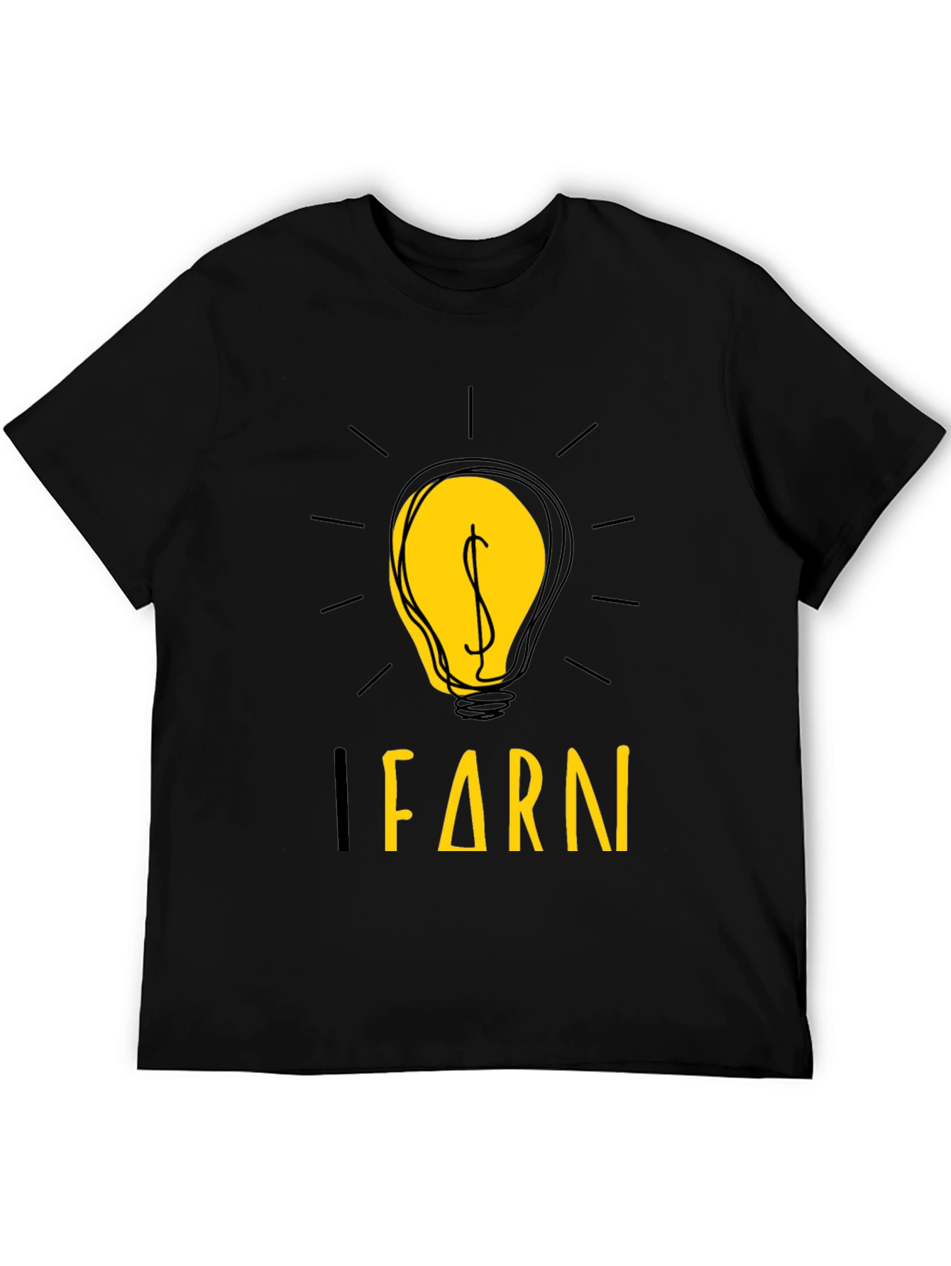 Black Learn & Earn Graphic Tee view 5