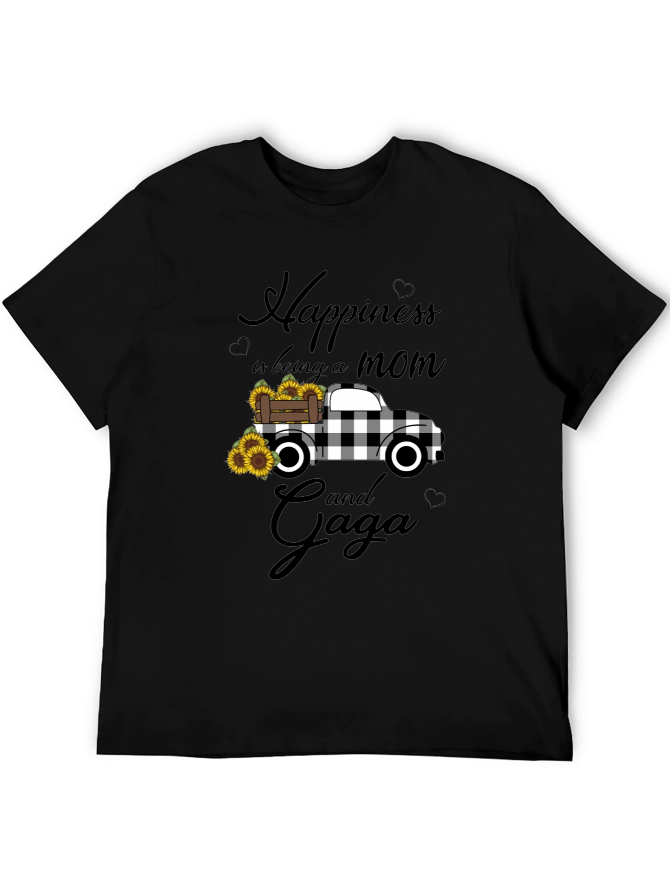 Black Happiness is Being a Mom and Gaga Truck T-Shirt view 5