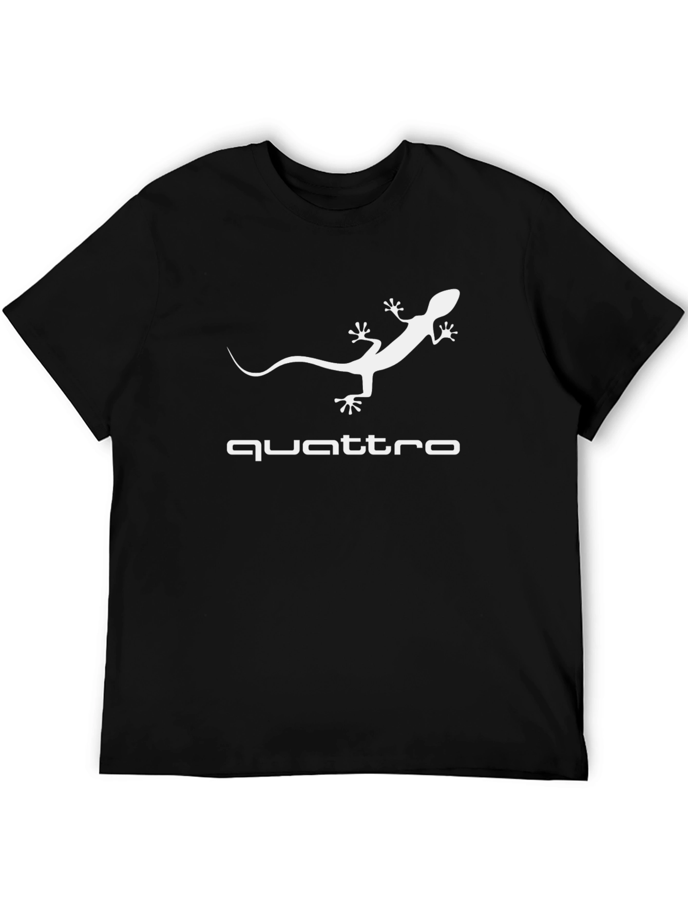 Black Quattro Lizard Graphic Black T-Shirt view 5