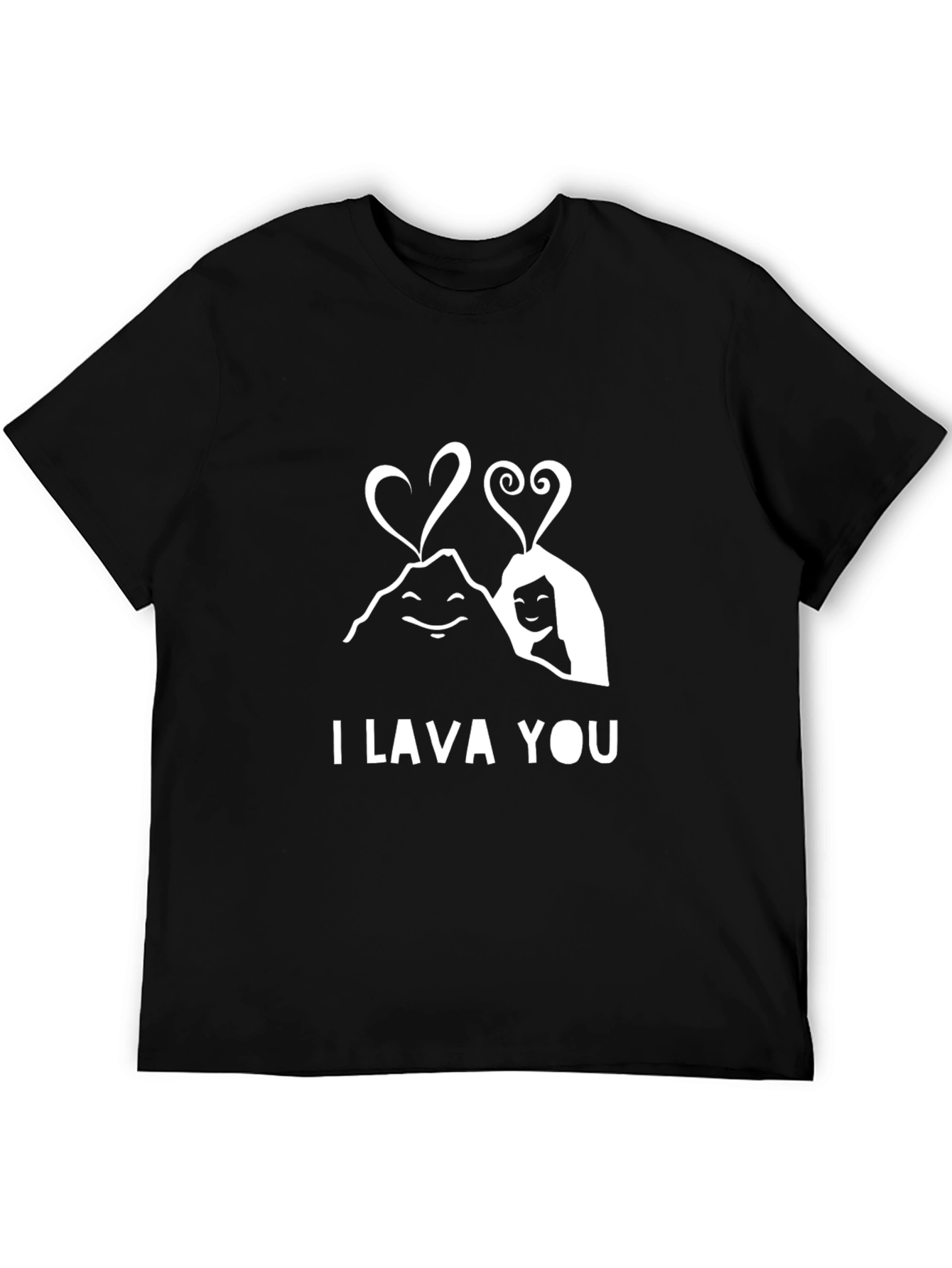 Black I Lava You Graphic Tee - Cute Couple T-Shirt view 5