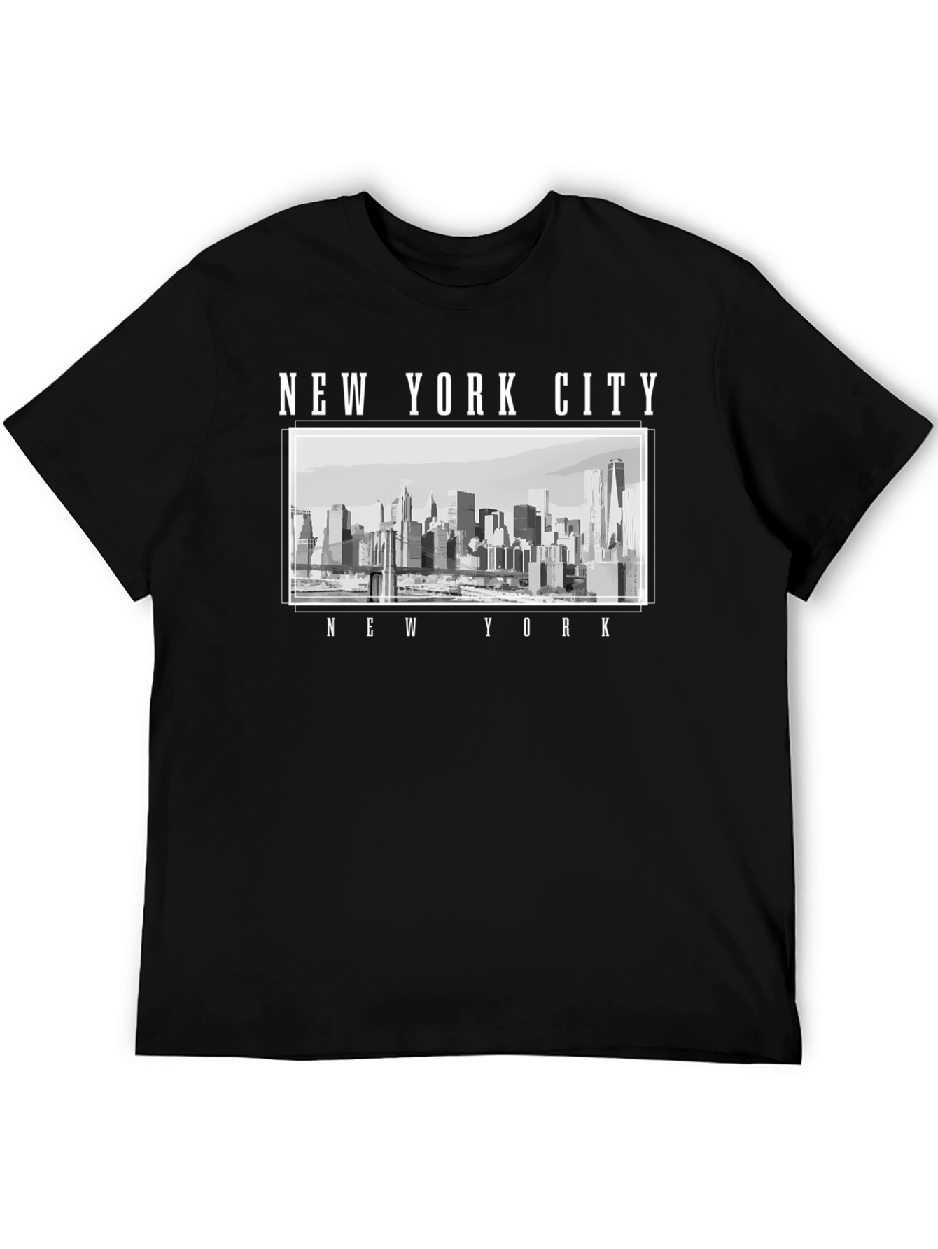 Black New York City Graphic Tee view 5