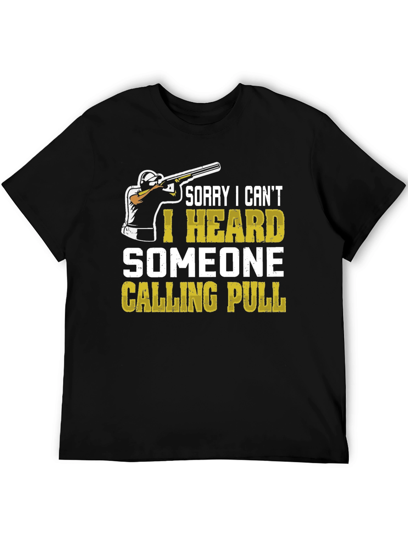 Black Funny Skeet Shooting T-Shirt view 5