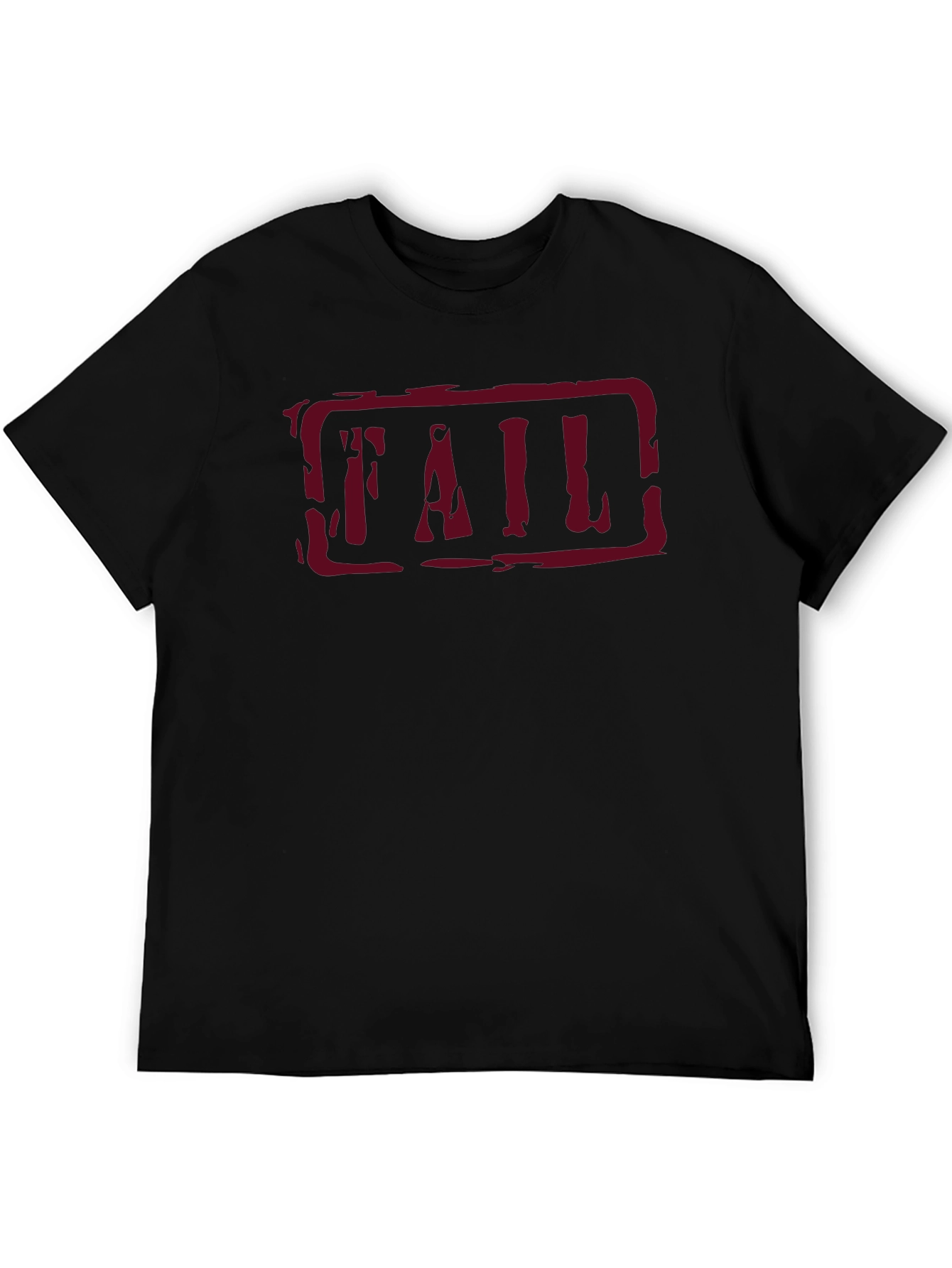 Black FAIL Graphic T-Shirt - Men's Short Sleeve Tee view 5