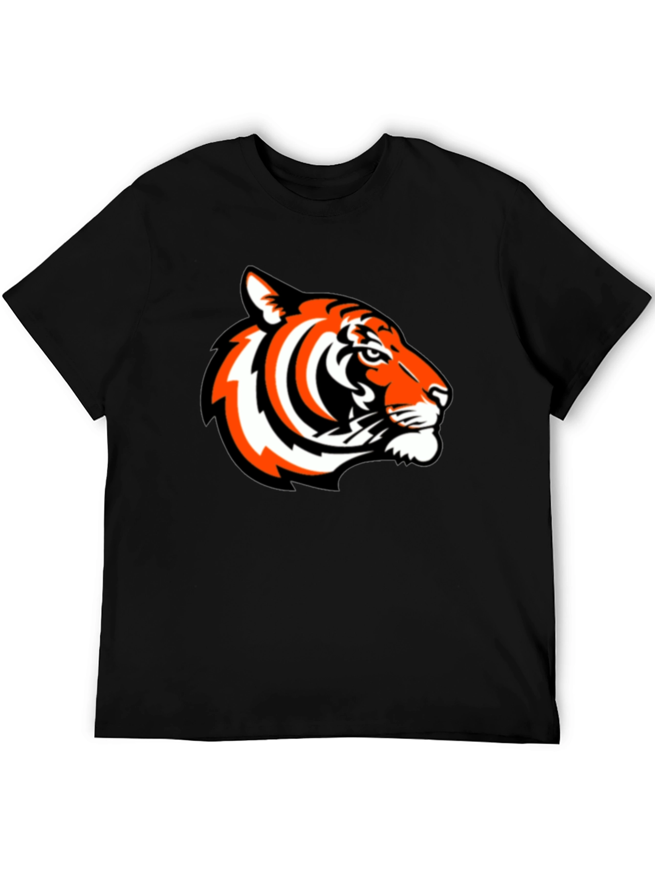 Black Bold Tiger Graphic Tee - Black Casual Comfort view 5