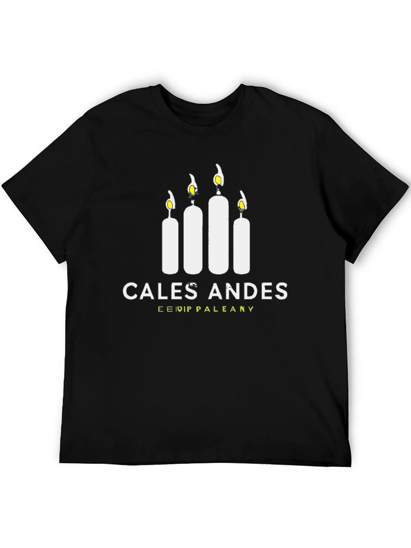 Black Cales Andes Graphic Tee - Soft Cotton Blend T-Shirt view 5
